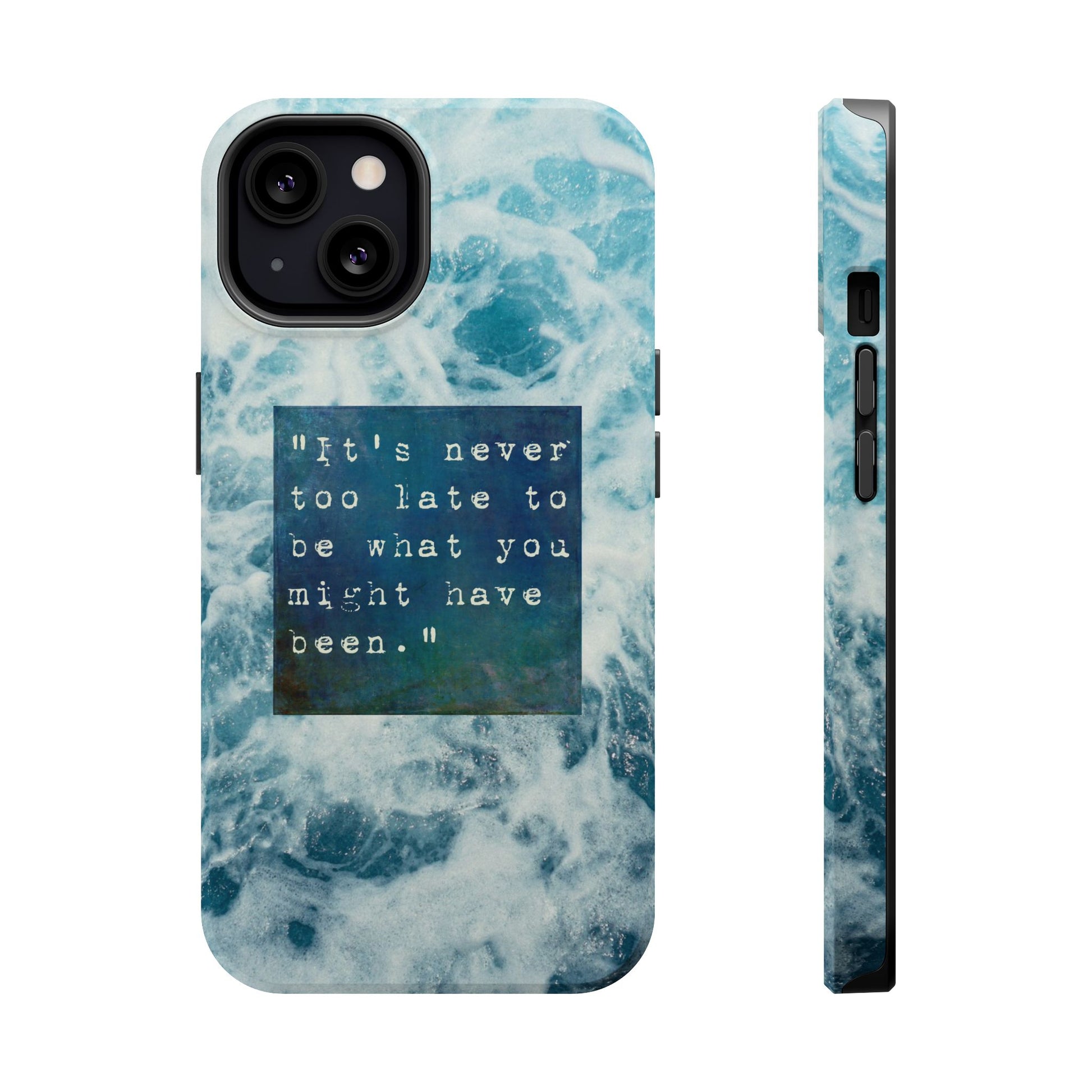 Inspirational Magnetic Phone Cases, Perfect Gift for Students, Motivational Phone Cover, Stylish Tough Case, Ocean Design Case, Fits iPhone - FORMO