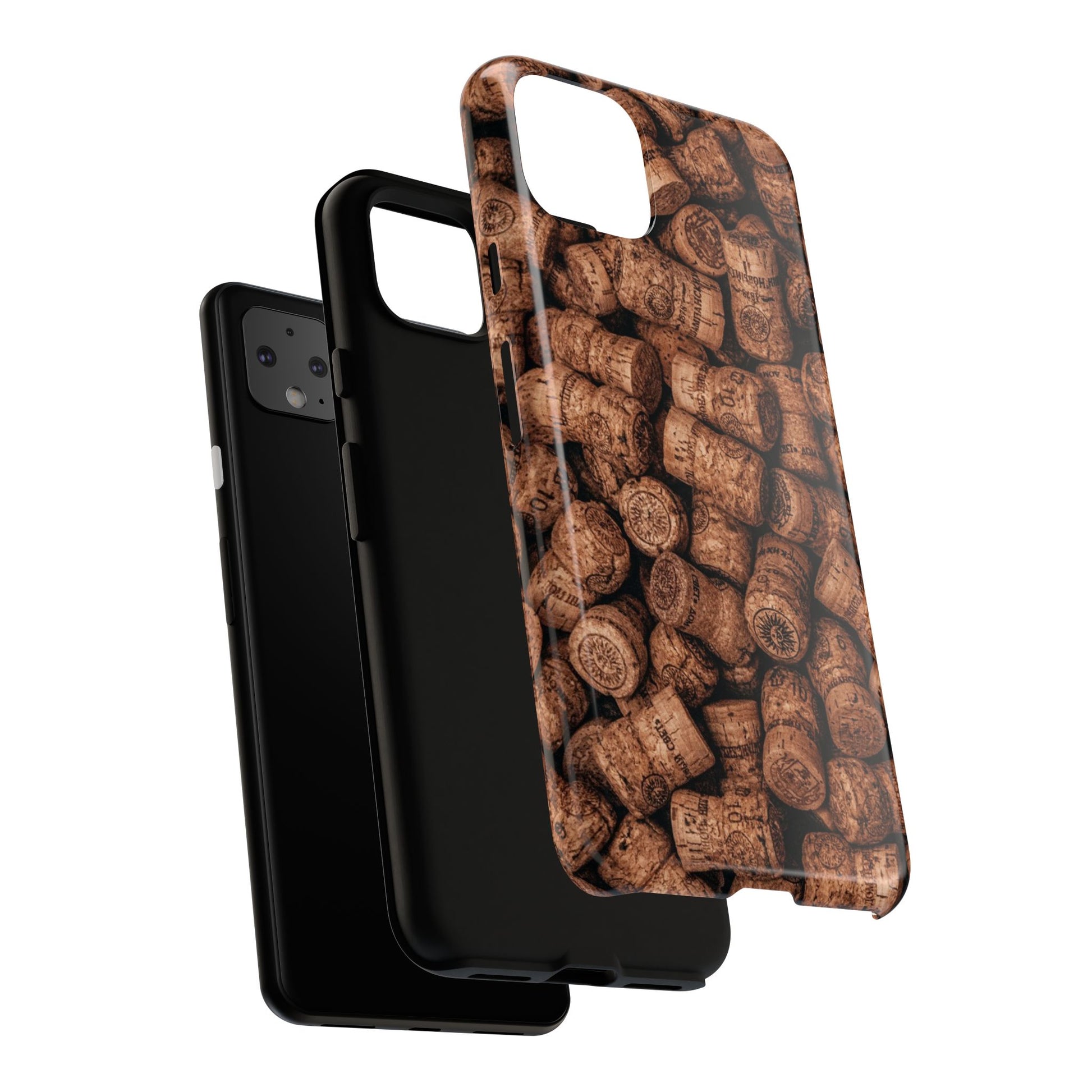 Cork Pattern Phone Case - Eco-Friendly, Vintage Style, Rustic Gifts for Wine Lovers, Housewarming, Birthday, Unique Gift - FORMO