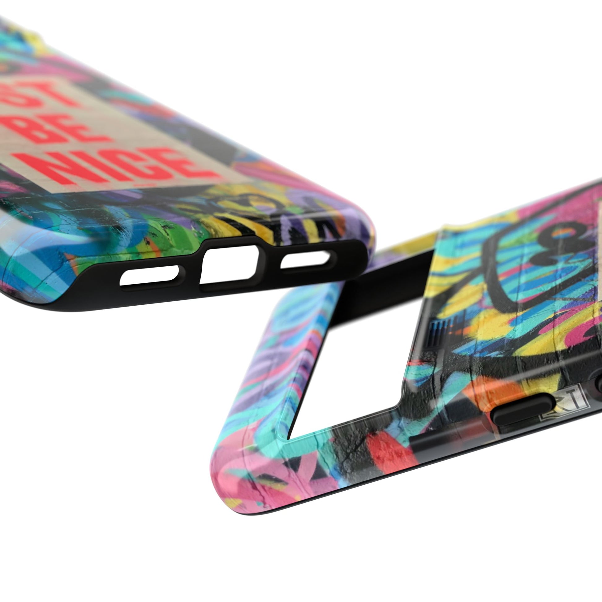 Colorful Phone Case - Just Be Nice Design, Motivational Gift, Phone Accessories, Unique Custom Case, Positive Vibe Tech Gear - FORMO