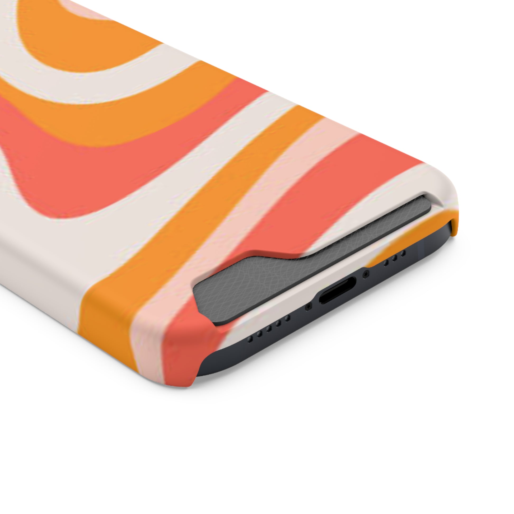 Trendy Phone Case with Card Holder, Boho Phone Accessory, Stylish Mobile Cover, Functional Gift for Friends, Perfect for Everyday Use - FORMO