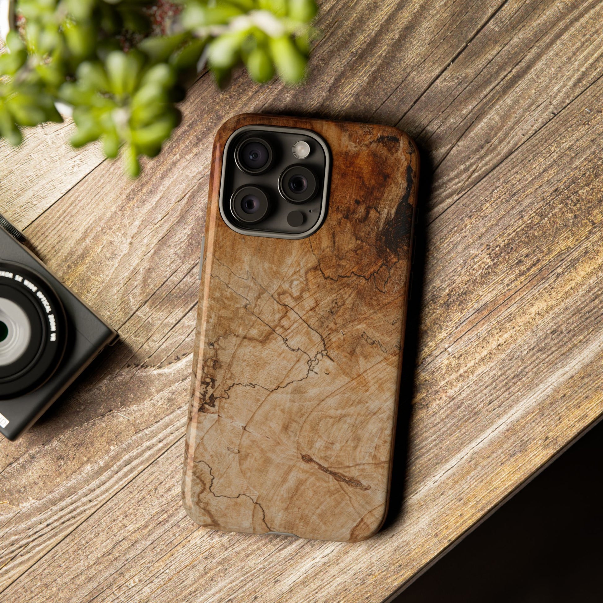 Woodland-Inspired Phone Case | Tough Cases, Natural Wood Grain Cover, Rustic Tech Accessory, Nature Lover Gift, Eco-Friendly - FORMO