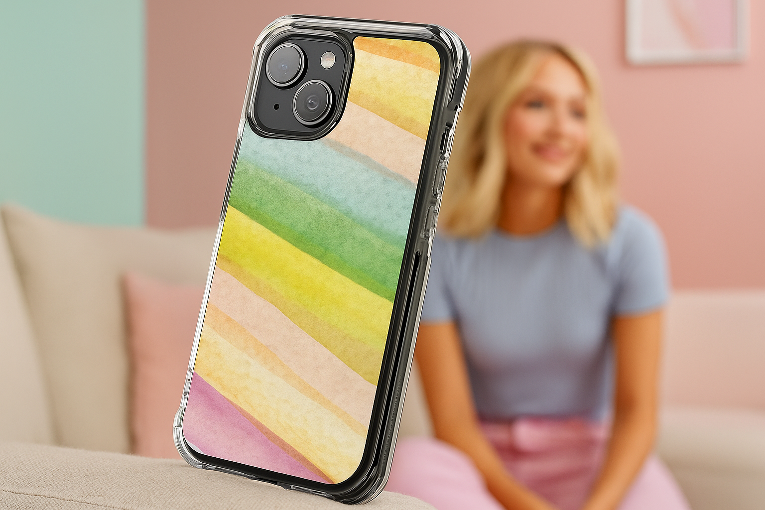 Colorful Watercolor Magnetic Phone Case for Impact Protection, Cute Phone Cover, Stylish Case for Gifts, Birthday, or Everyday Use - FORMO