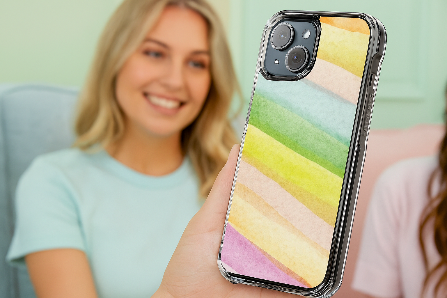Colorful Watercolor Magnetic Phone Case for Impact Protection, Cute Phone Cover, Stylish Case for Gifts, Birthday, or Everyday Use - FORMO
