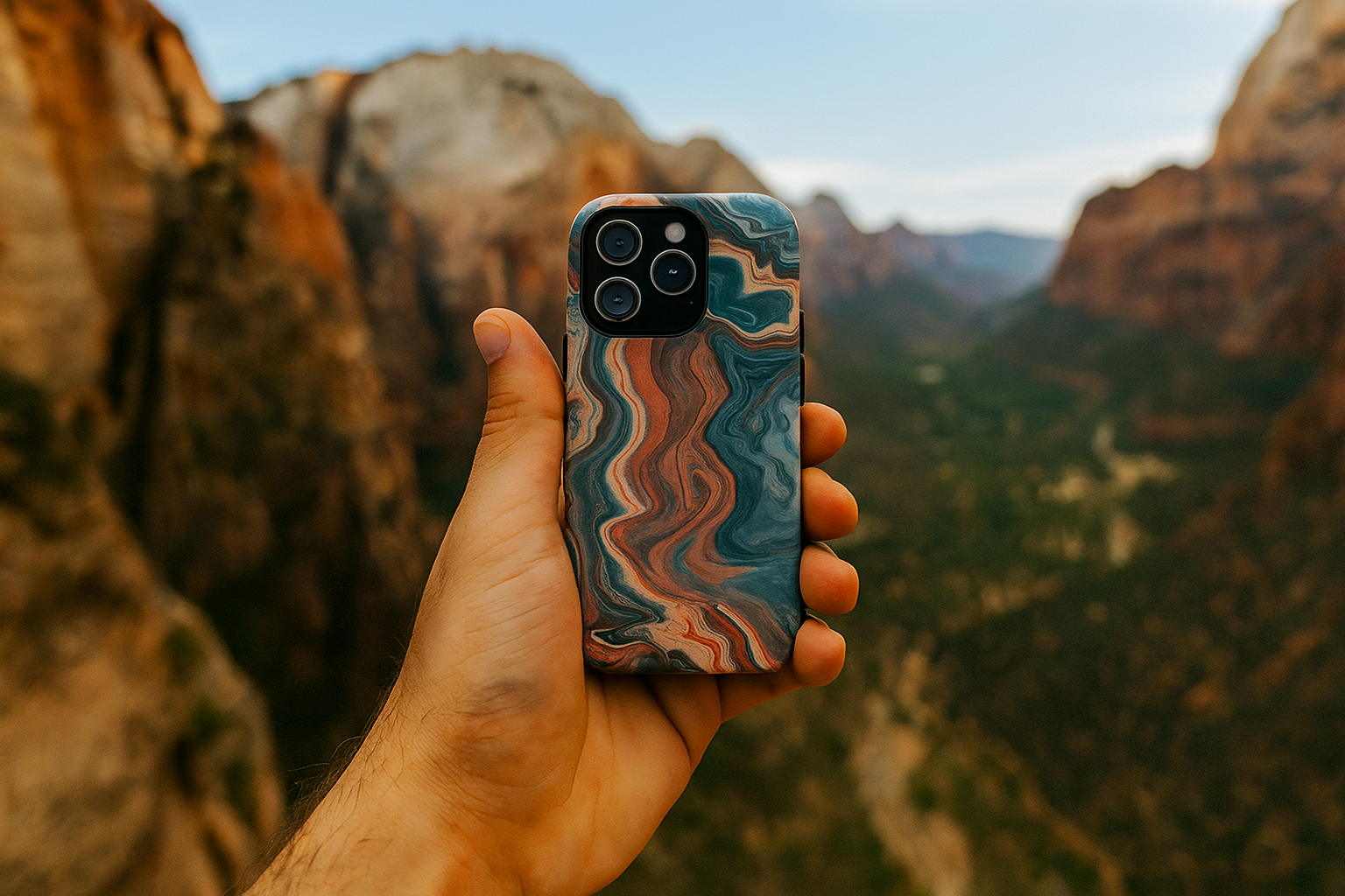Artistic Phone Case, Tough Cases for Stylish Protection, Marble Design, Trendy Gift for Phone Lovers, Unique Cell Phone Accessory - FORMO