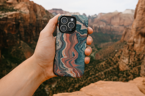 Artistic Phone Case, Tough Cases for Stylish Protection, Marble Design, Trendy Gift for Phone Lovers, Unique Cell Phone Accessory - FORMO