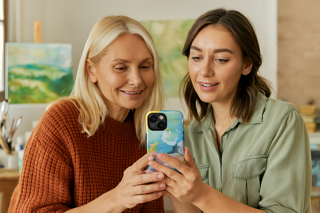 Colorful Tough Magnetic Phone Case, Vibrant Phone Protection, Unique Gift for Her, Modern Design, Holiday Gift Idea - FORMO