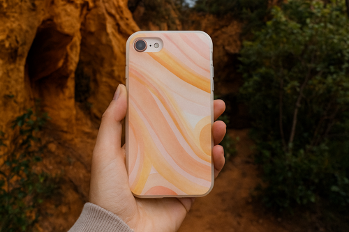 Aesthetic Phone Case, Soft Pastel Flexible Cover, Trendy Mobile Accessories, Gift for Her, Cute Phone Protection - FORMO