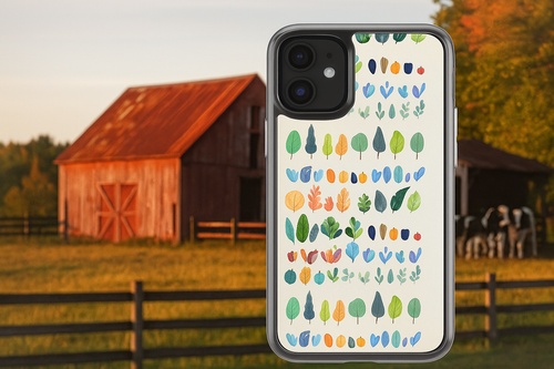 Abstract Blue Wave Phone Case, Clear Phone Cover, Stylish Mobile Accessory, Customizable Gift, Trendy Tech Case, Unique Phone Shell - FORMO
