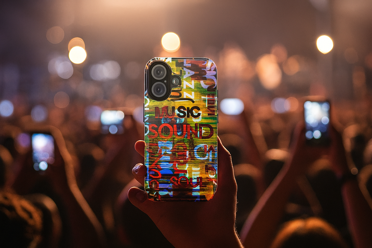 Vibrant Music-Themed Tough Magnetic Case, Colorful Phone Cover, Unique Gift for Music Lovers, Durable Protection, Ideal for Any Occasion - FORMO