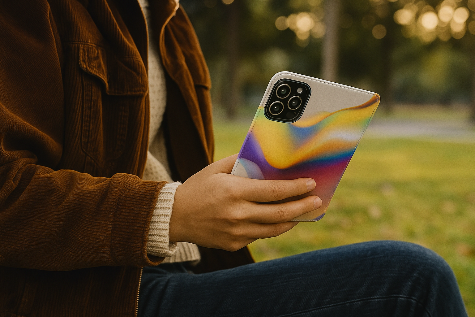 Colorful Flip Phone Cases - Stylish Wallet Cover, Unique Smartphone Accessory, Gift for Her, Tech Lovers, Birthdays, Holidays - FORMO