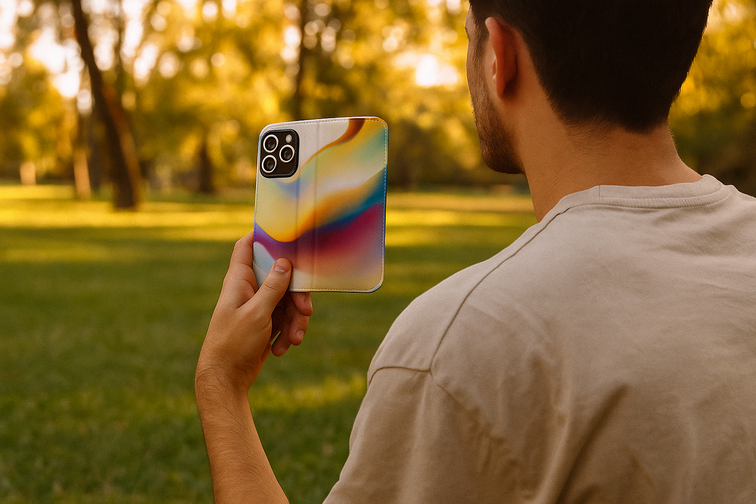 Colorful Flip Phone Cases - Stylish Wallet Cover, Unique Smartphone Accessory, Gift for Her, Tech Lovers, Birthdays, Holidays - FORMO