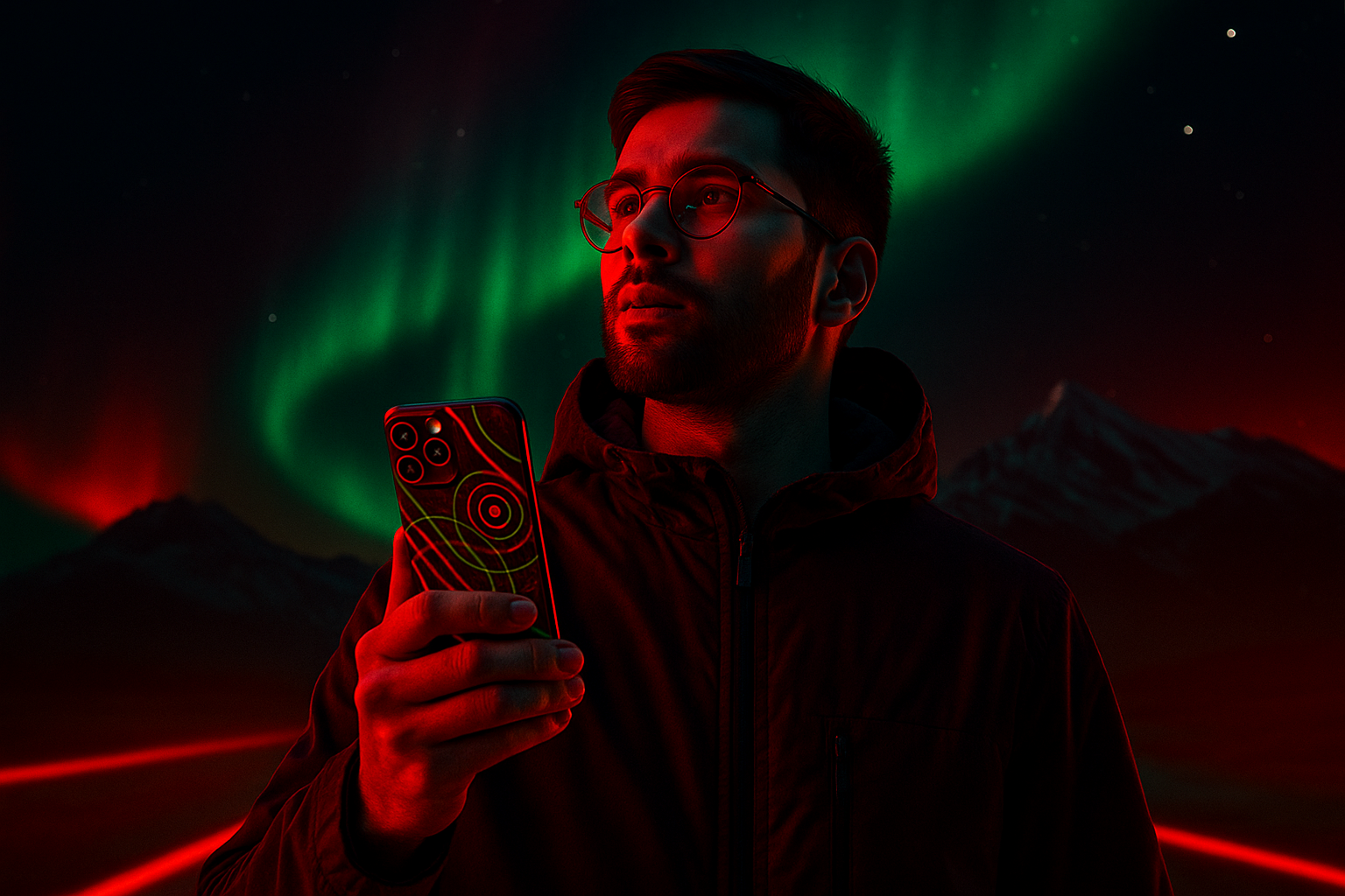 Vibrant Magnetic Phone Case – Stylish Protection, Colorful Spiral Design, Trendy Gift, Unique Accessory, Holiday Present, Customizable Case - FORMO