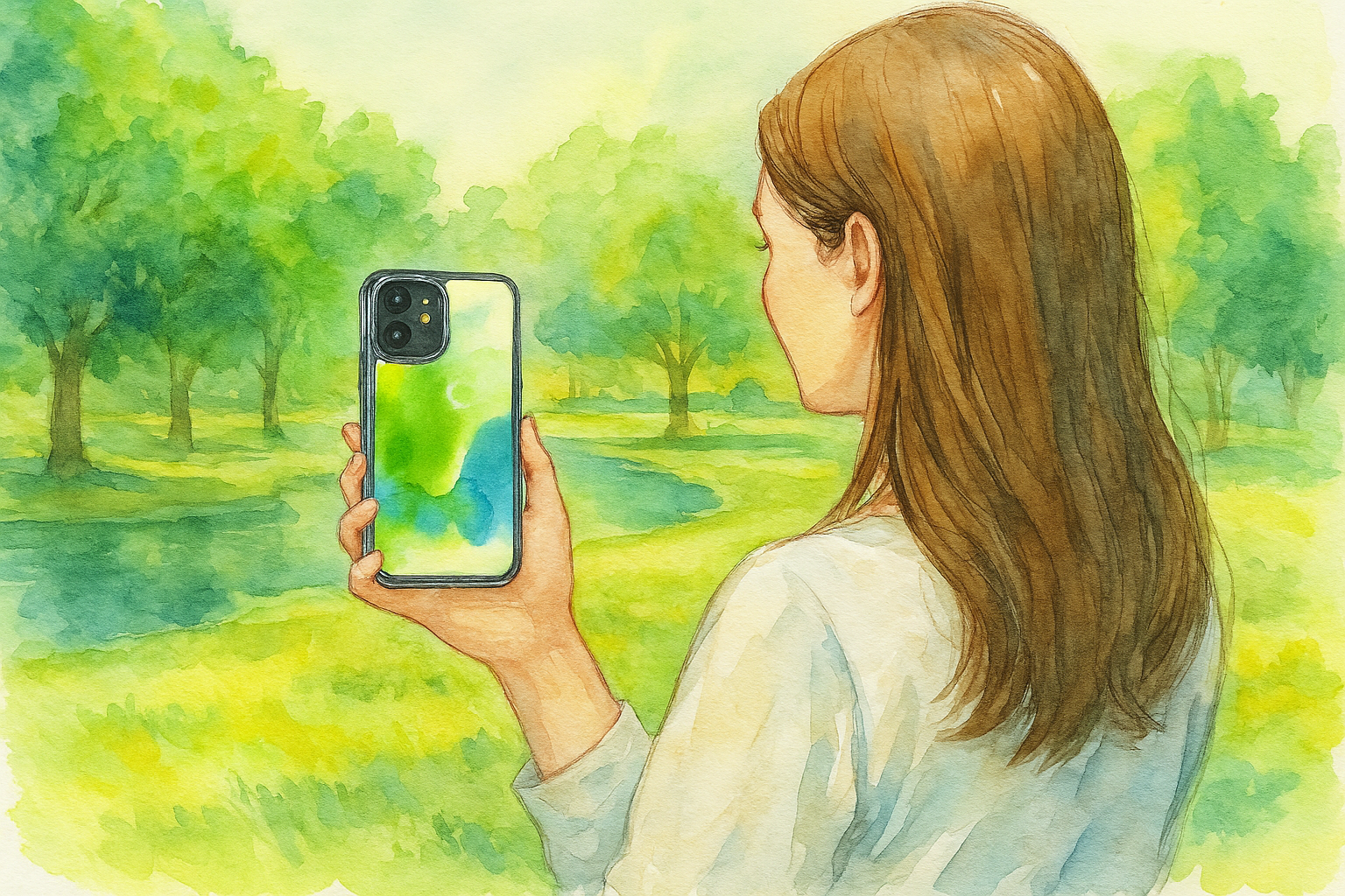 Watercolor Clear Case for iPhone, Phone Protection, Soft Feel, Floral Design, Gift for Her, Summer Vibes - FORMO