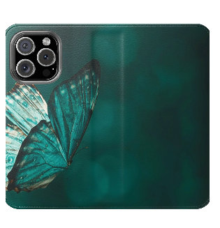 Butterfly Flip Case - Elegant Phone Wallet Cover, Nature Lovers, Gift for Her, Sustainable Fashion, Personalized Mobile Accessory