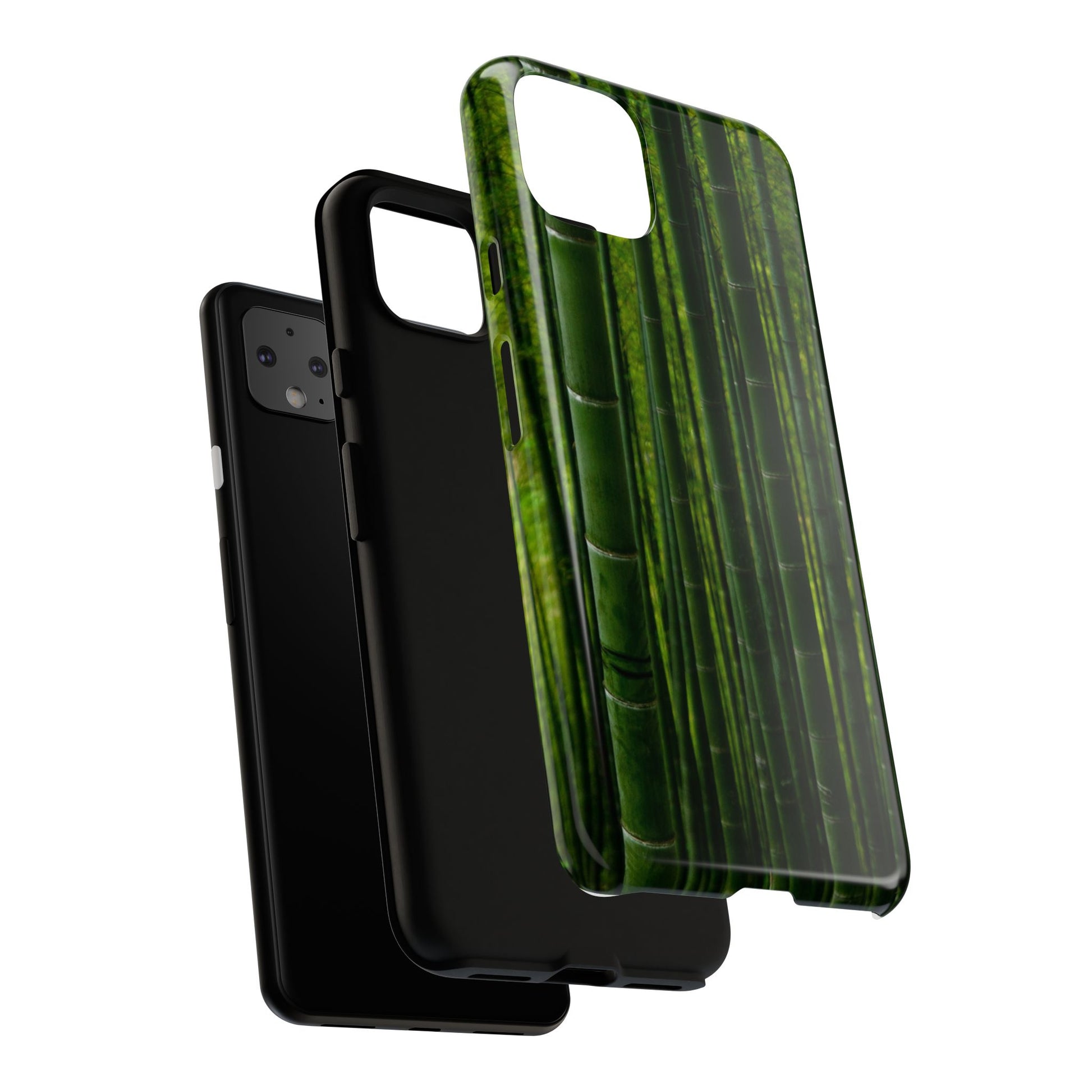 Bamboo Phone Case - Tough Cases, Nature Lover Gift, Eco-Friendly Phone Accessory, Greenery Design, Unique Smartphone Cover - FORMO