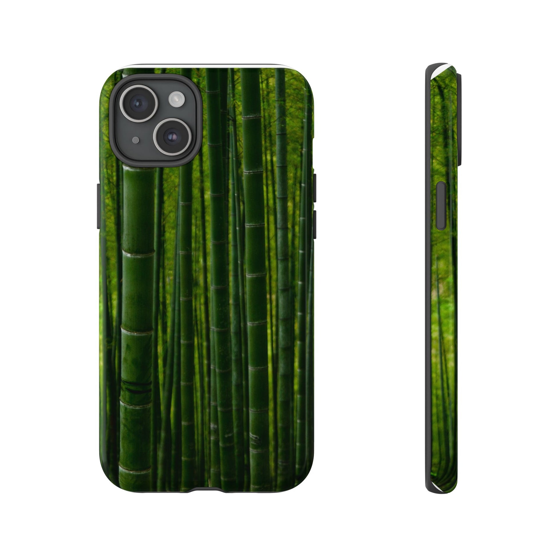 Bamboo Phone Case - Tough Cases, Nature Lover Gift, Eco-Friendly Phone Accessory, Greenery Design, Unique Smartphone Cover - FORMO