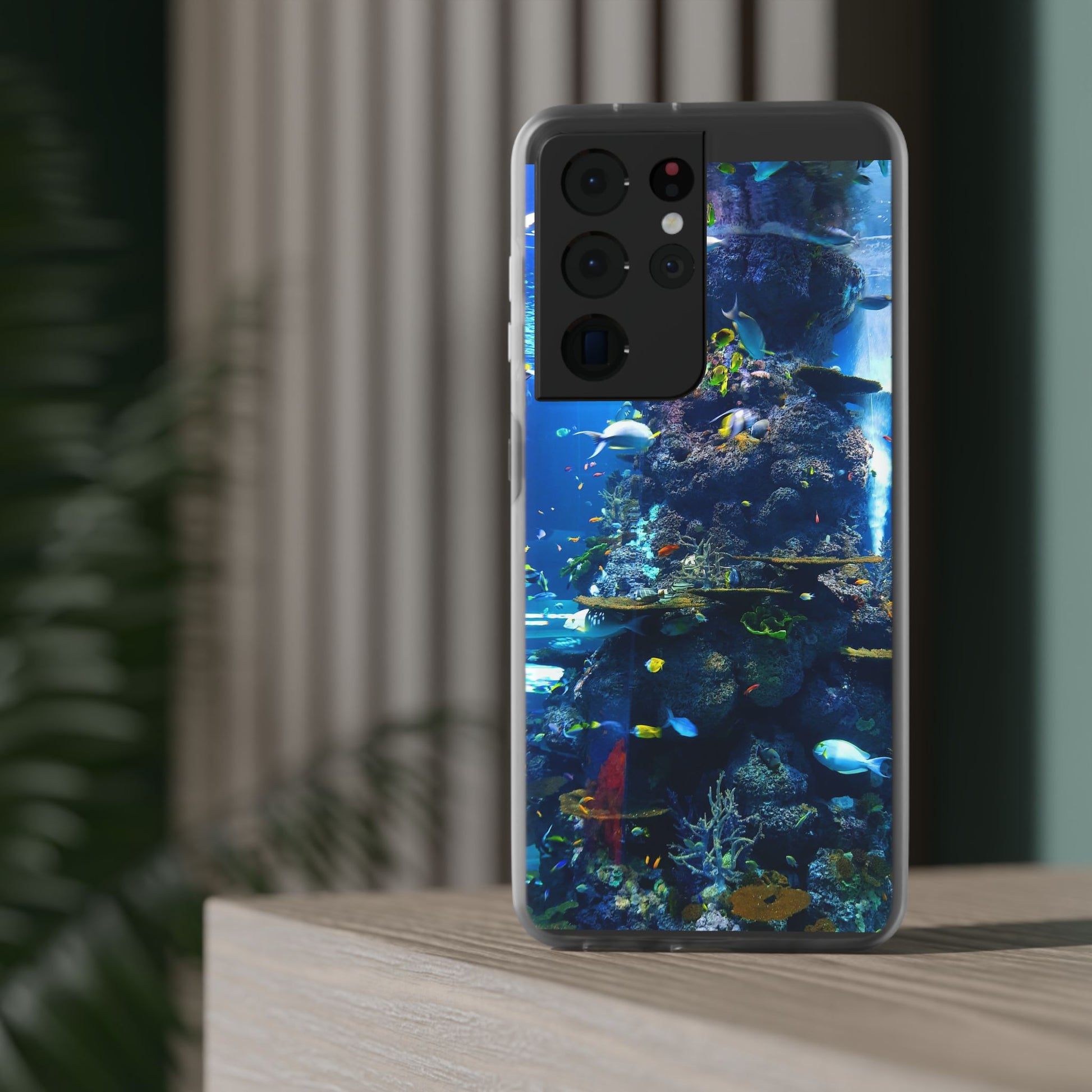 Underwater Paradise Phone Case, Flexible Mobile Cover, Ocean Lover Gift, Marine Life, Beach Decor, Sea Life Accessories - FORMO