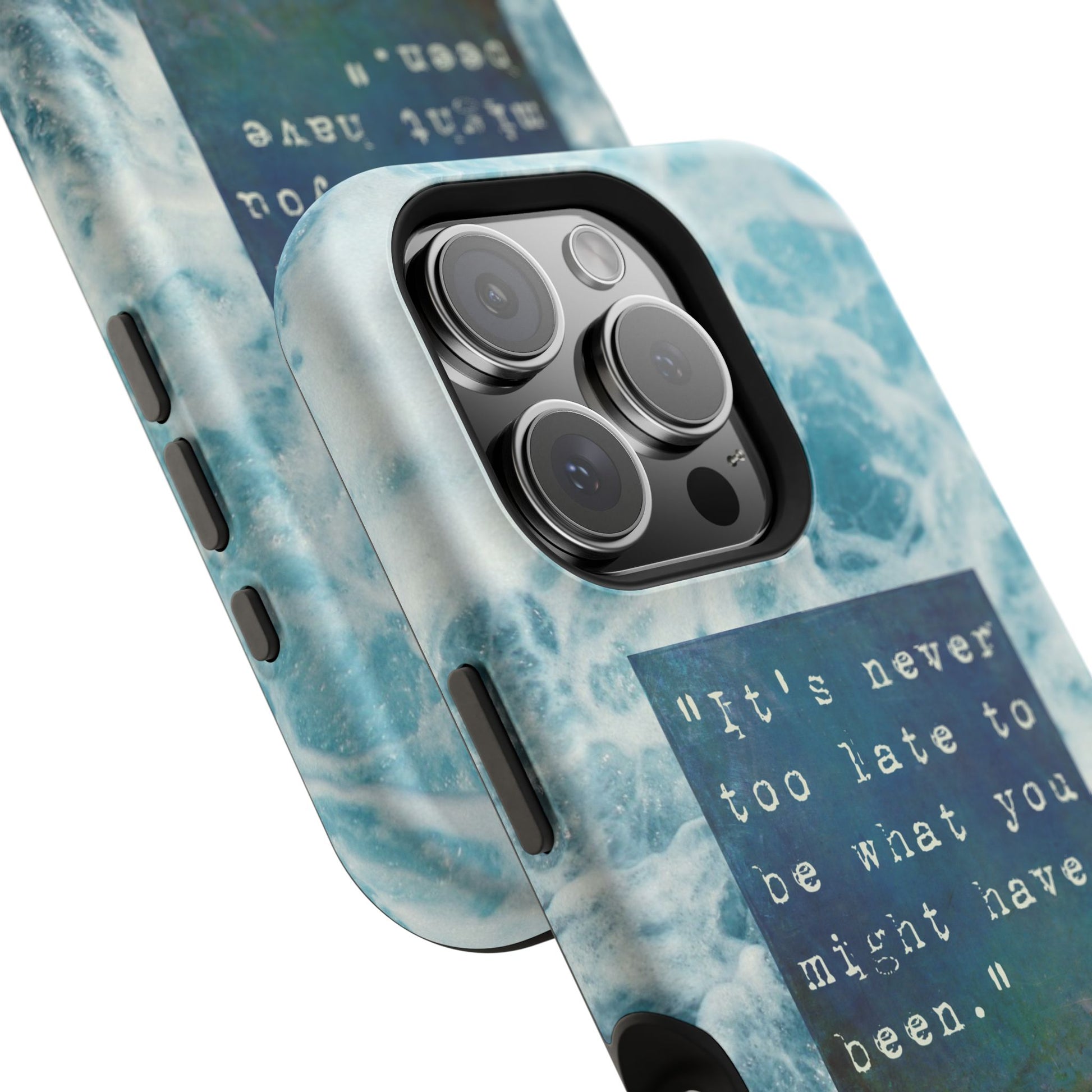 Inspirational Magnetic Phone Cases, Perfect Gift for Students, Motivational Phone Cover, Stylish Tough Case, Ocean Design Case, Fits iPhone - FORMO