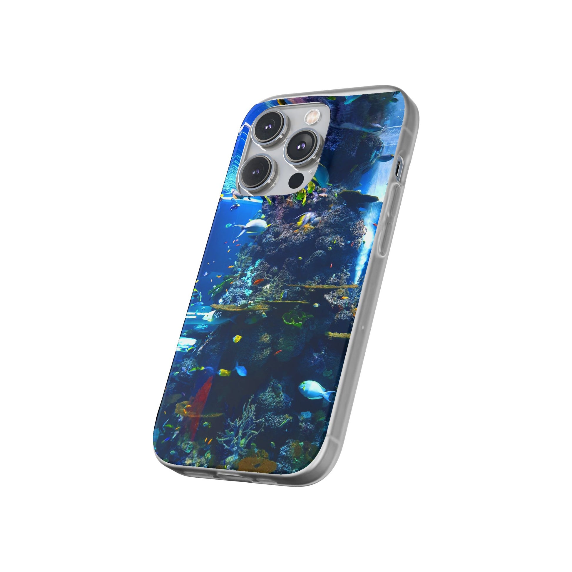 Underwater Paradise Phone Case, Flexible Mobile Cover, Ocean Lover Gift, Marine Life, Beach Decor, Sea Life Accessories - FORMO