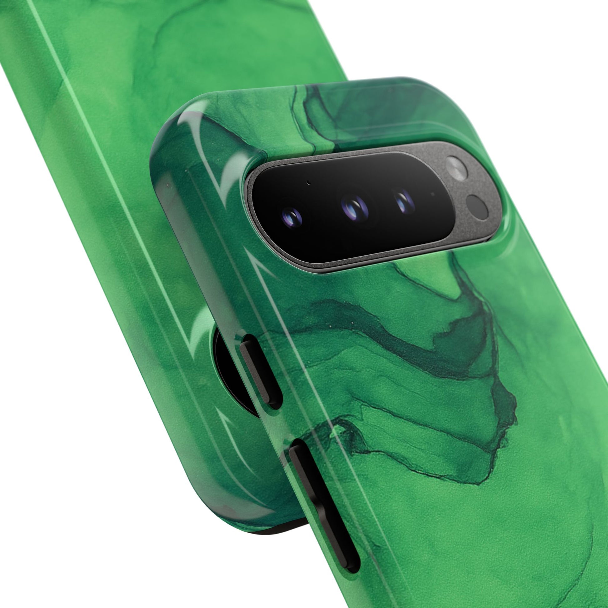 Stylish Phone Case for Nature Lovers, Tough Cases, Green Marble Design, Organic Aesthetic, Unique Gift, Eco-friendly Accessories