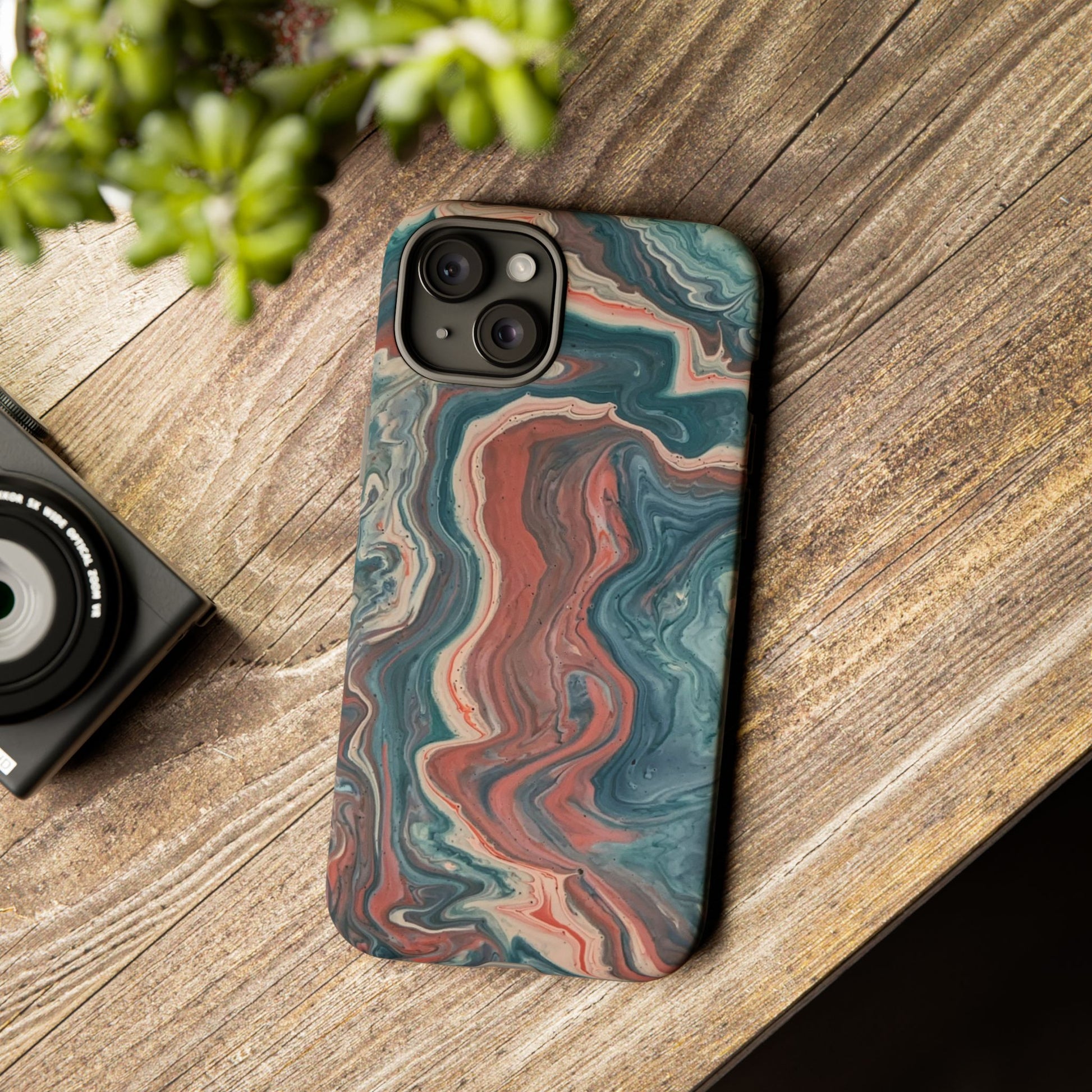 Artistic Phone Case, Tough Cases for Stylish Protection, Marble Design, Trendy Gift for Phone Lovers, Unique Cell Phone Accessory - FORMO