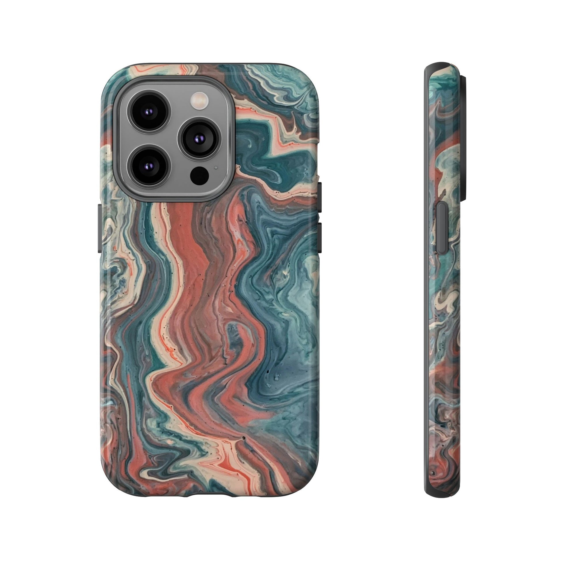 Artistic Phone Case, Tough Cases for Stylish Protection, Marble Design, Trendy Gift for Phone Lovers, Unique Cell Phone Accessory - FORMO