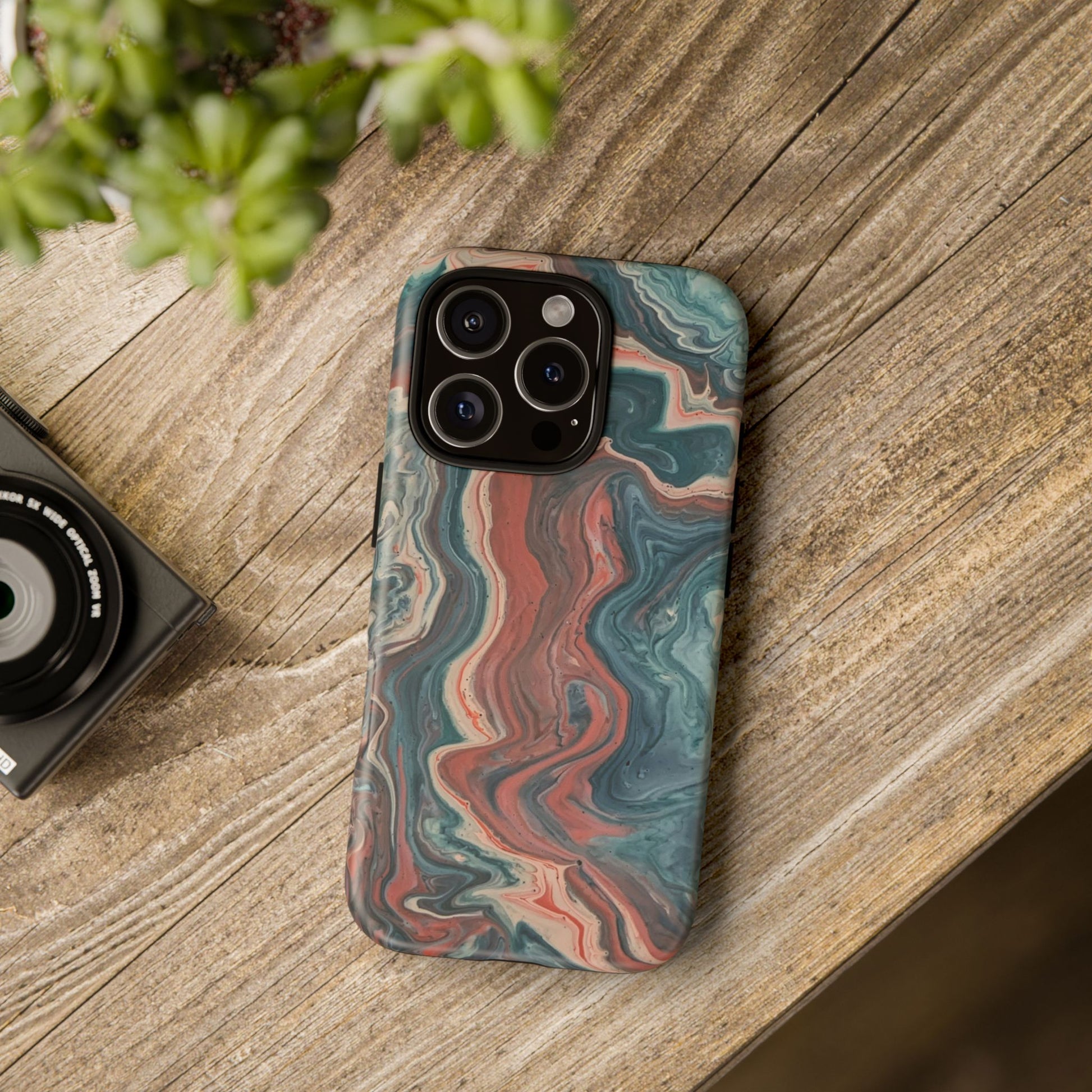Artistic Phone Case, Tough Cases for Stylish Protection, Marble Design, Trendy Gift for Phone Lovers, Unique Cell Phone Accessory - FORMO
