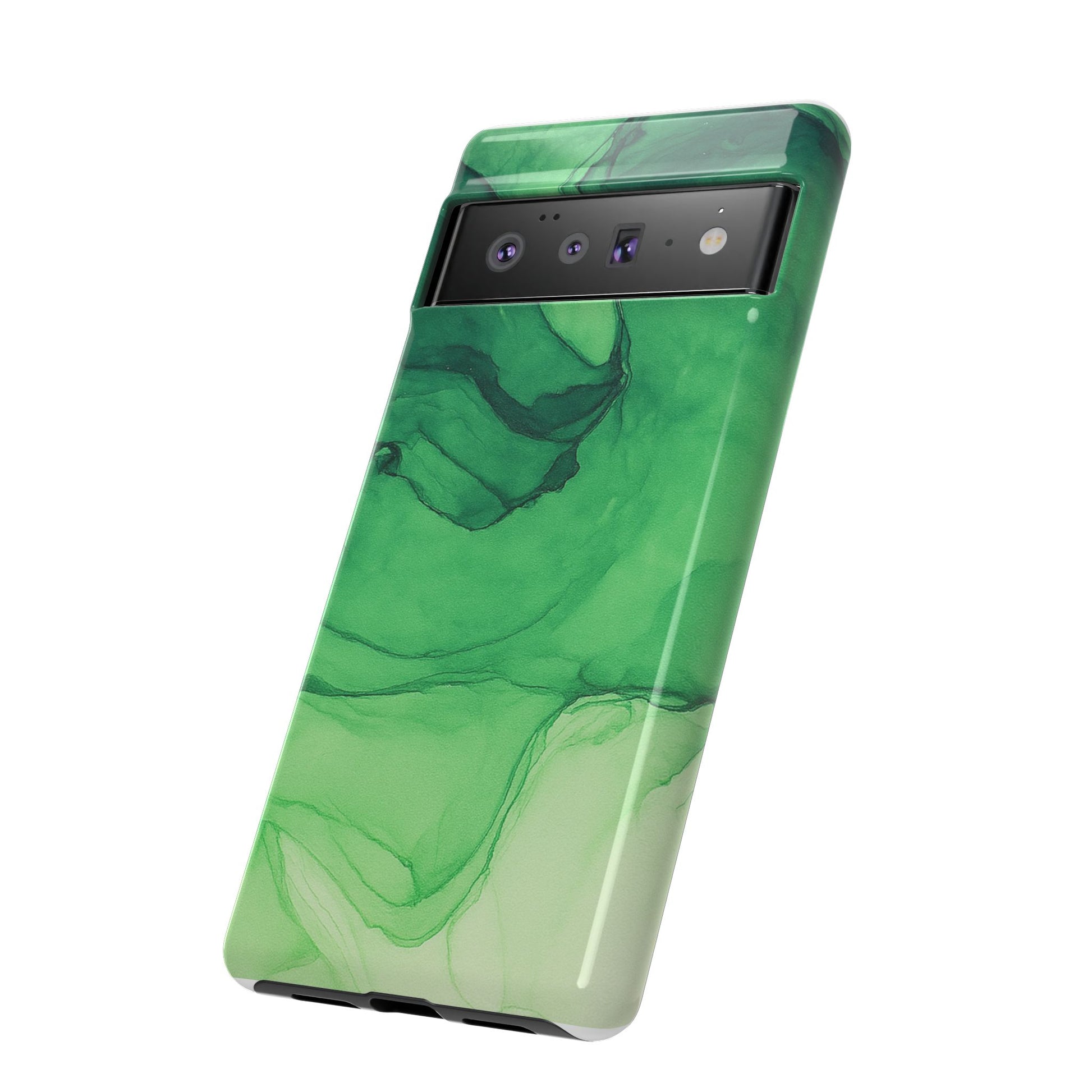 Stylish Phone Case for Nature Lovers, Tough Cases, Green Marble Design, Organic Aesthetic, Unique Gift, Eco-friendly Accessories
