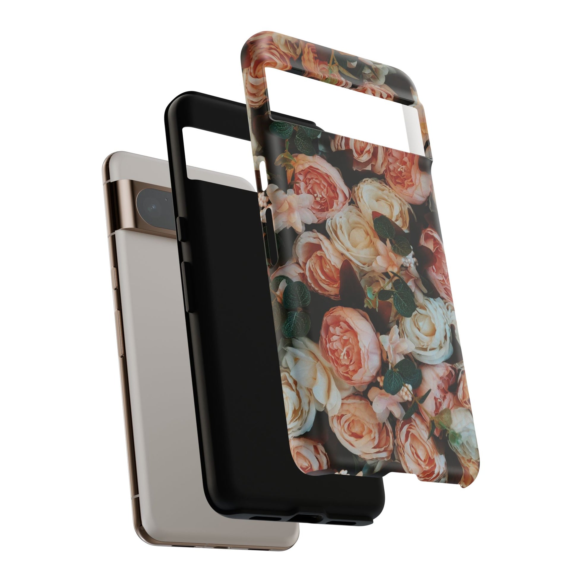 Floral Phone Case - Tough Cases, Rose Design, Floral Protection, Gift for Her, Cute Mobile Cover, Eco-Friendly Case - FORMO