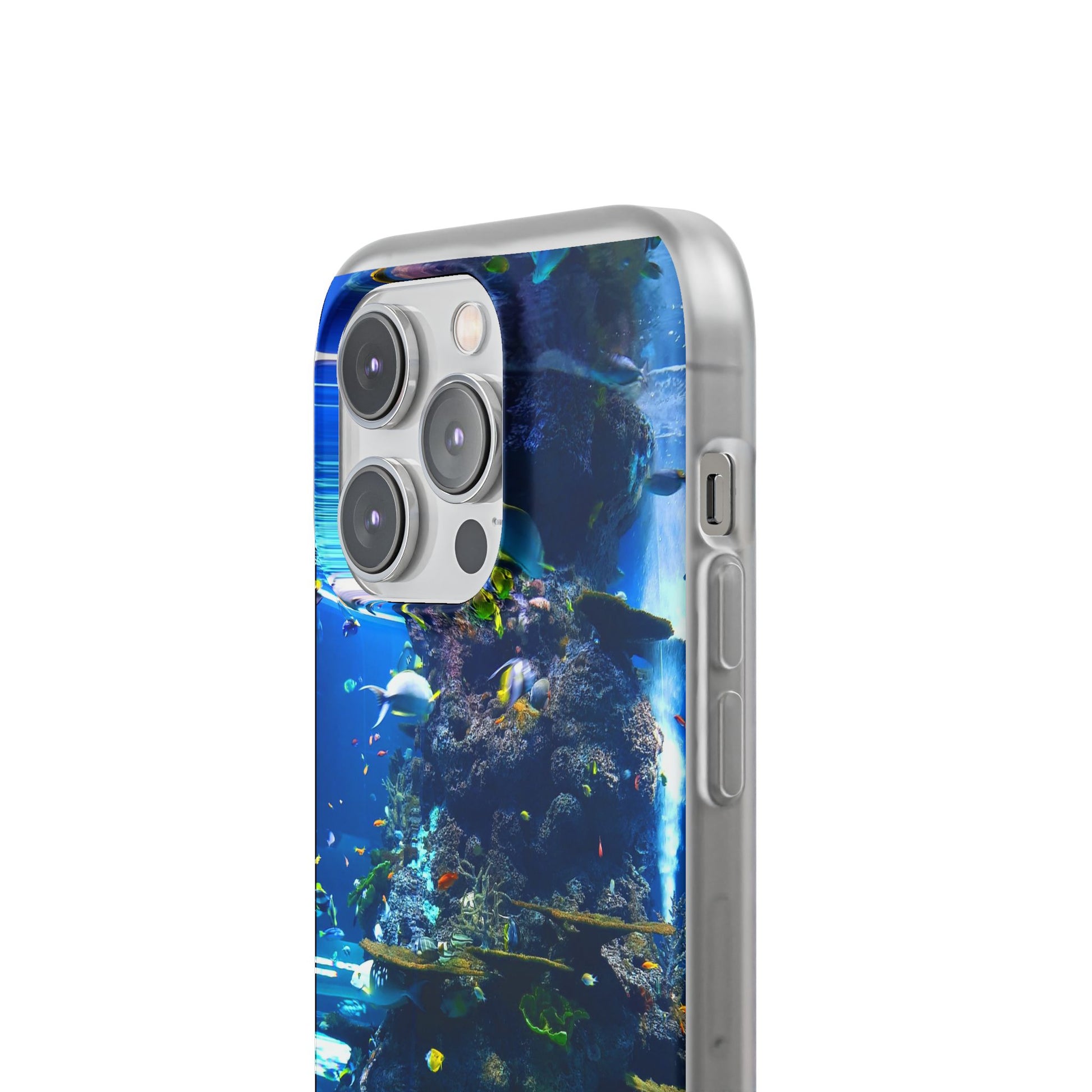 Underwater Paradise Phone Case, Flexible Mobile Cover, Ocean Lover Gift, Marine Life, Beach Decor, Sea Life Accessories - FORMO