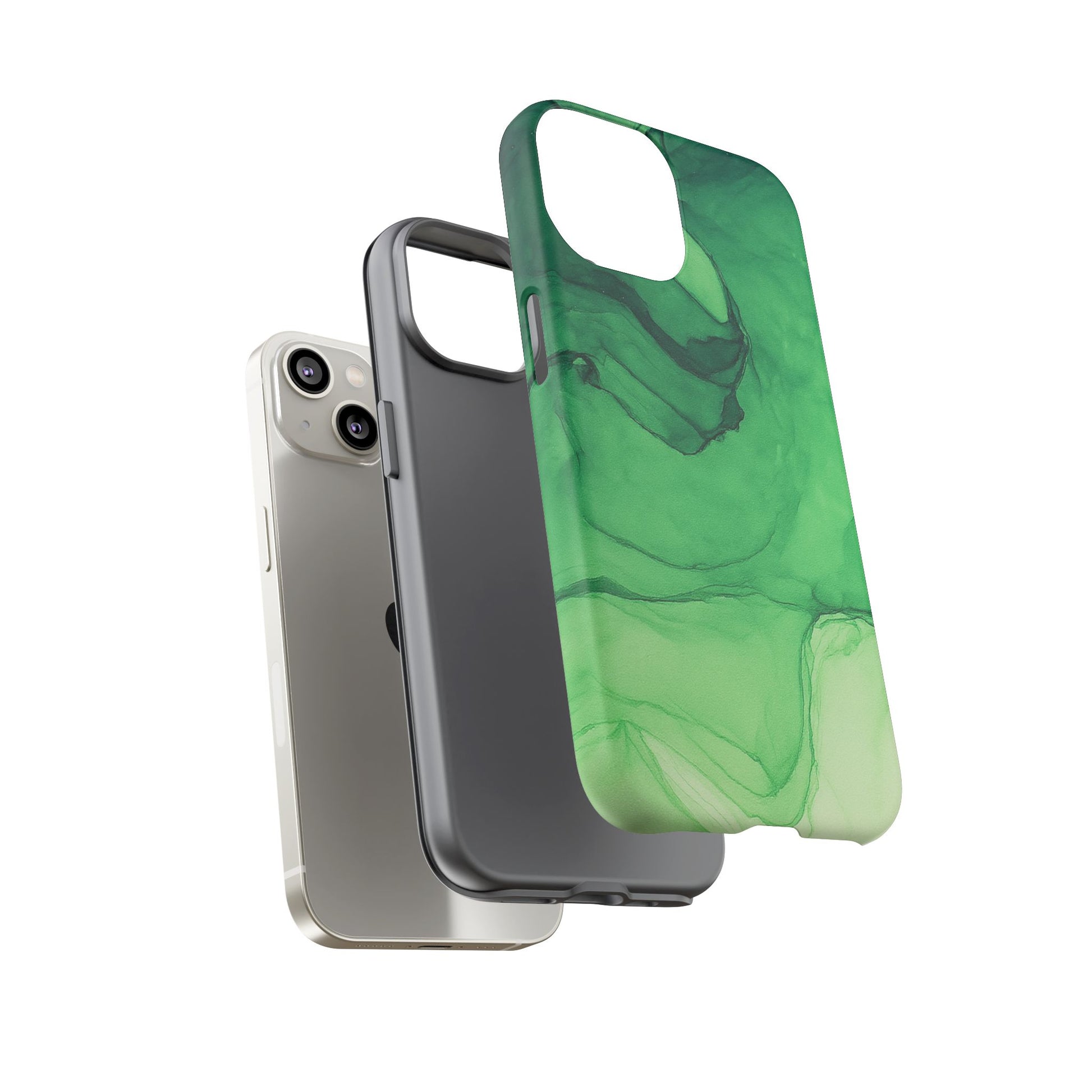 Stylish Phone Case for Nature Lovers, Tough Cases, Green Marble Design, Organic Aesthetic, Unique Gift, Eco-friendly Accessories