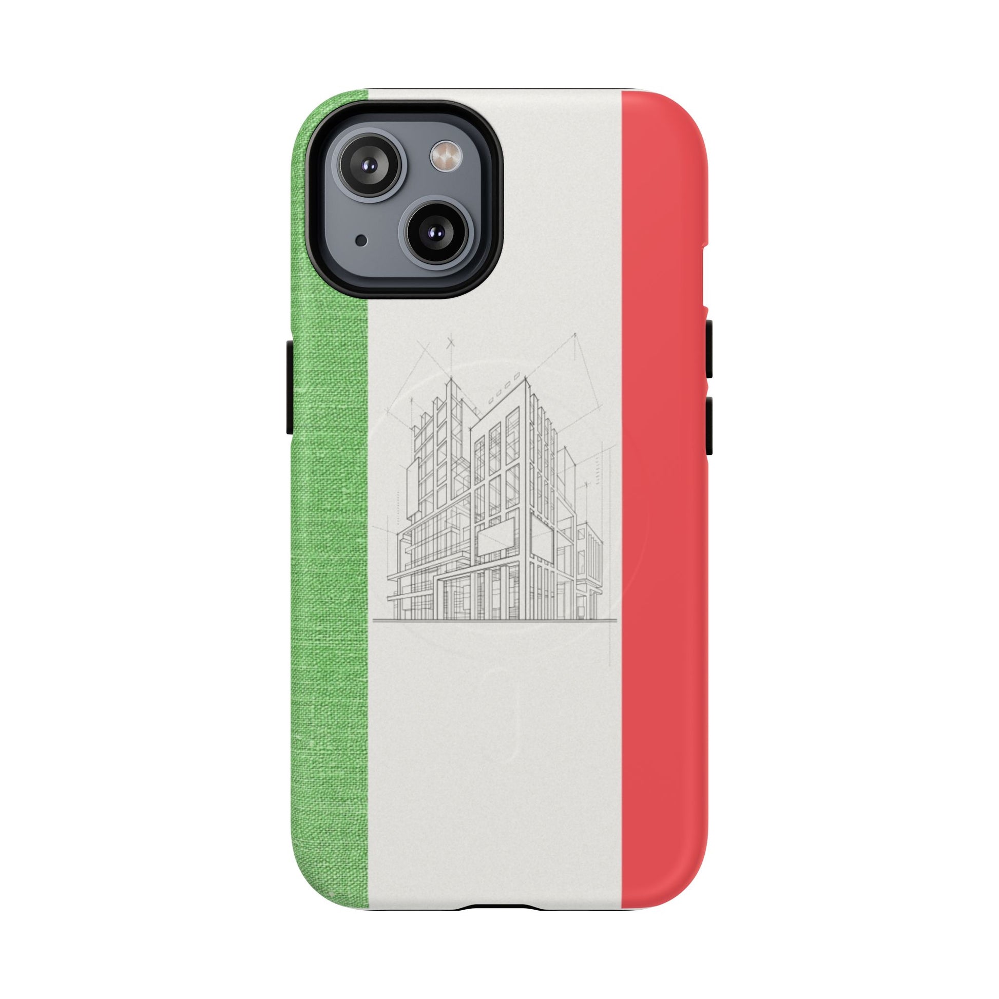 Italian Heritage Magnetic Phone Case, Stylish Phone Cover, Durable Magnet Case, Unique Gift for Travelers, Italian Culture Decor