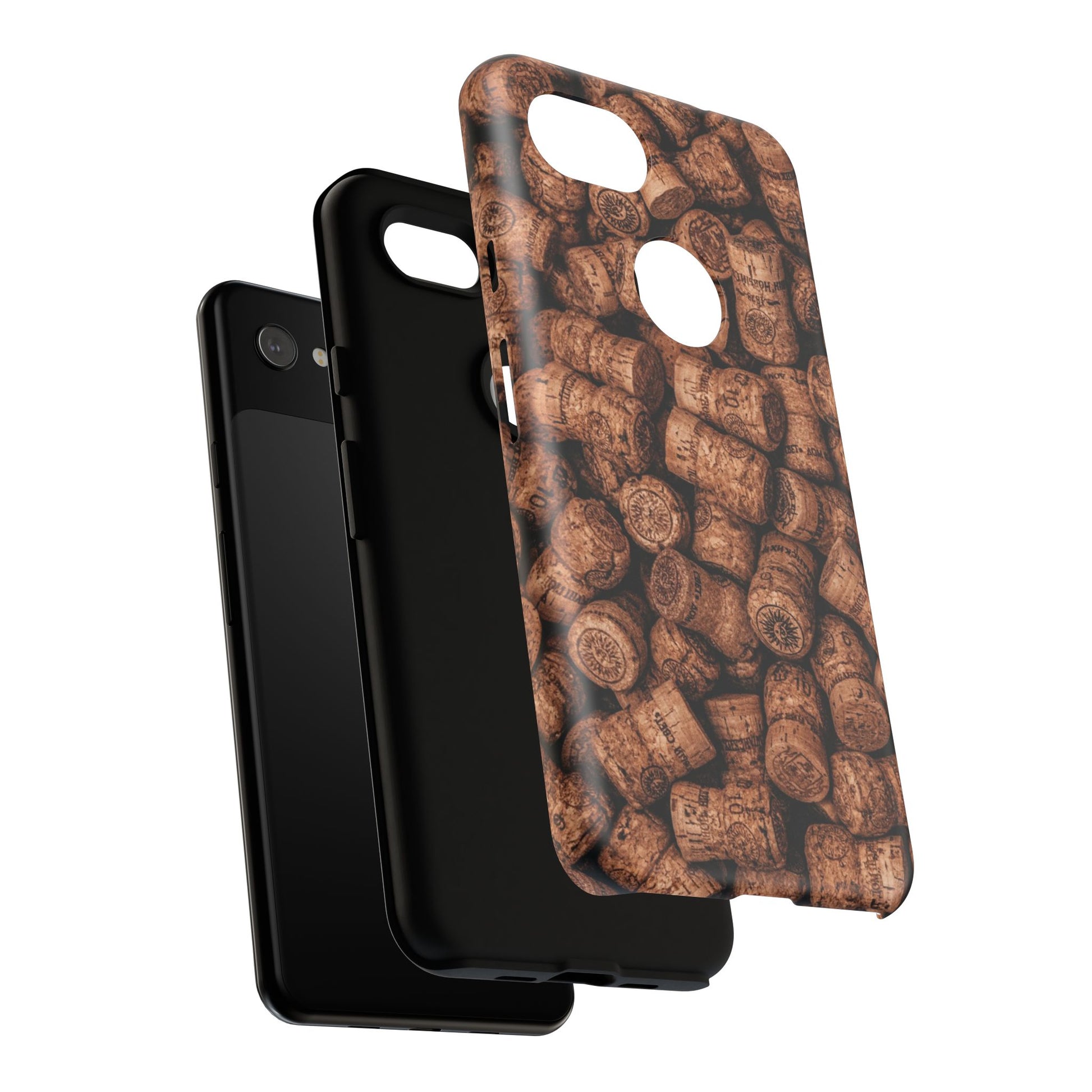 Cork Pattern Phone Case - Eco-Friendly, Vintage Style, Rustic Gifts for Wine Lovers, Housewarming, Birthday, Unique Gift - FORMO