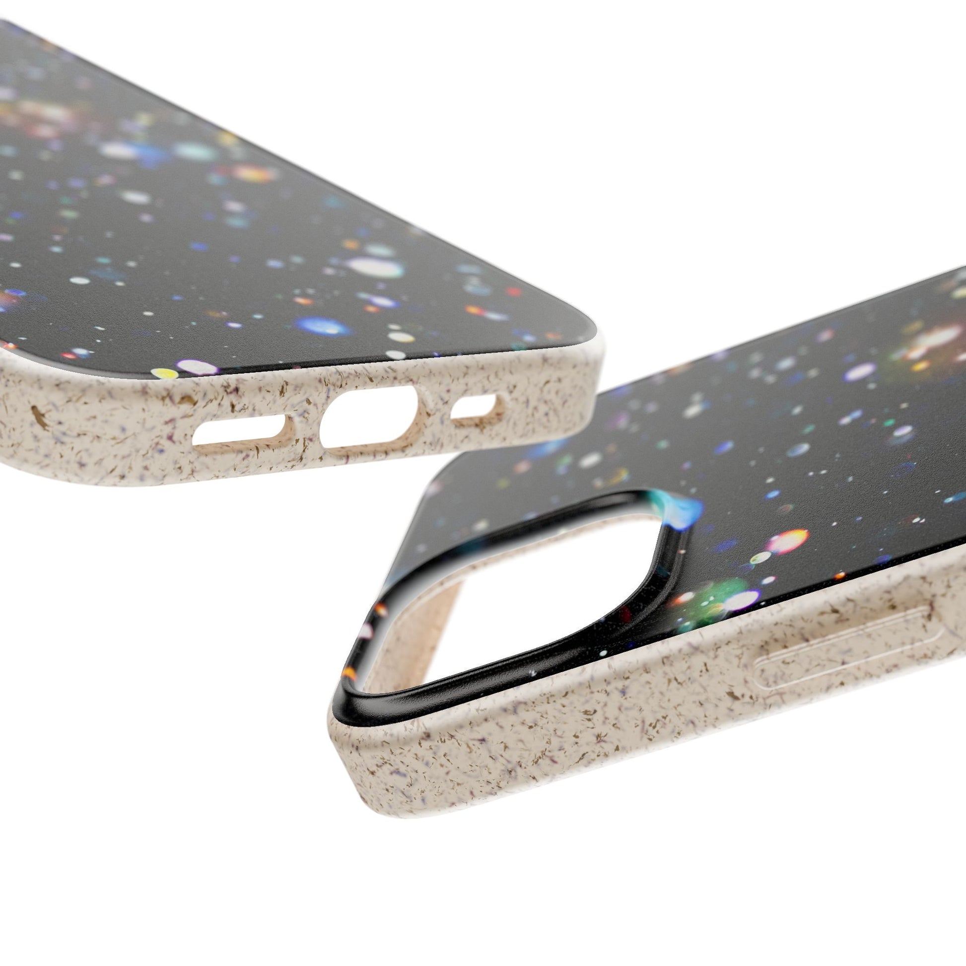 Eco-Friendly Phone Cases, Galaxy Print Biodegradable Cases, Sustainable Phone Accessories, Green Gifts for Her, Space Lover Gift - FORMO