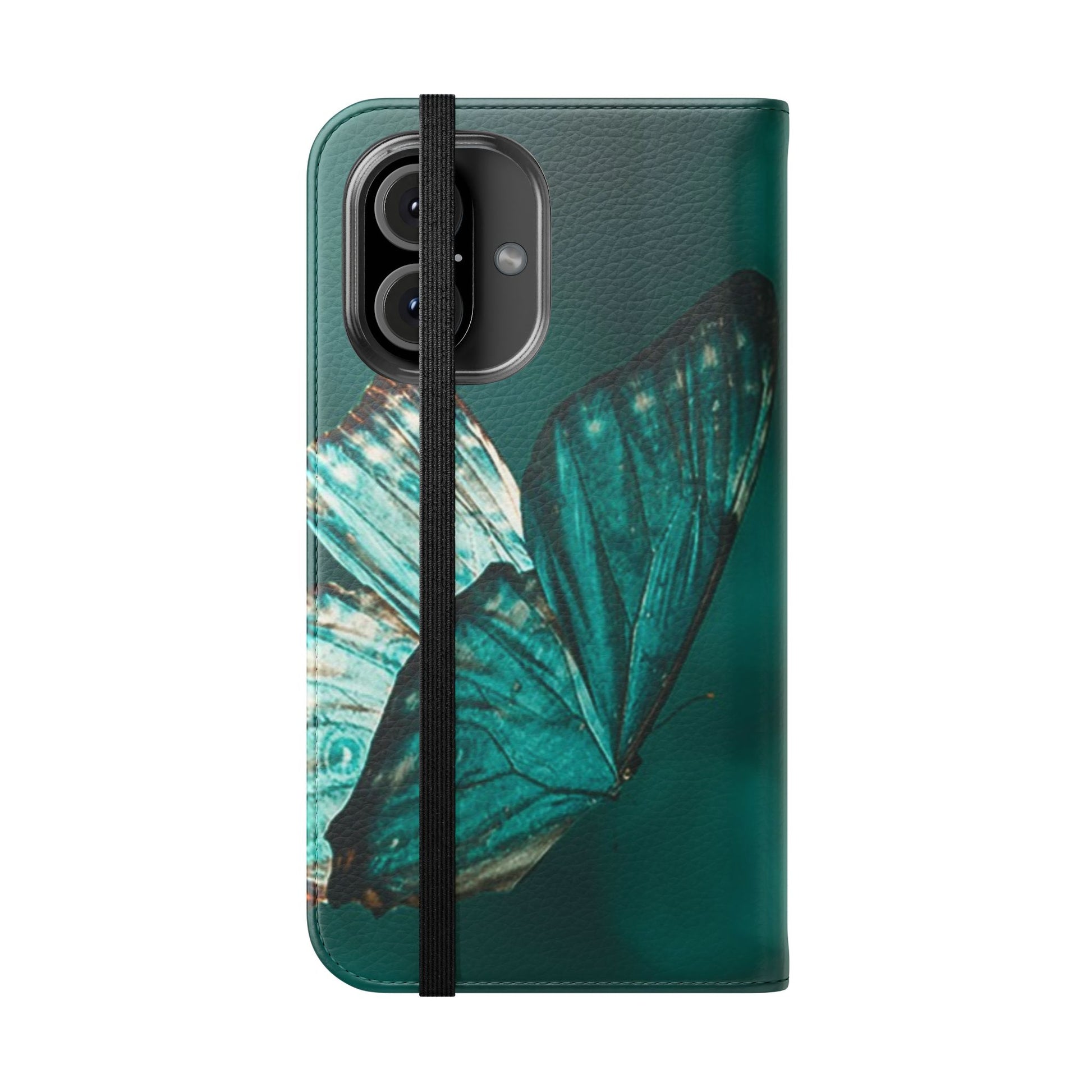 Butterfly Flip Case - Elegant Phone Wallet Cover, Nature Lovers, Gift for Her, Sustainable Fashion, Personalized Mobile Accessory - FORMO