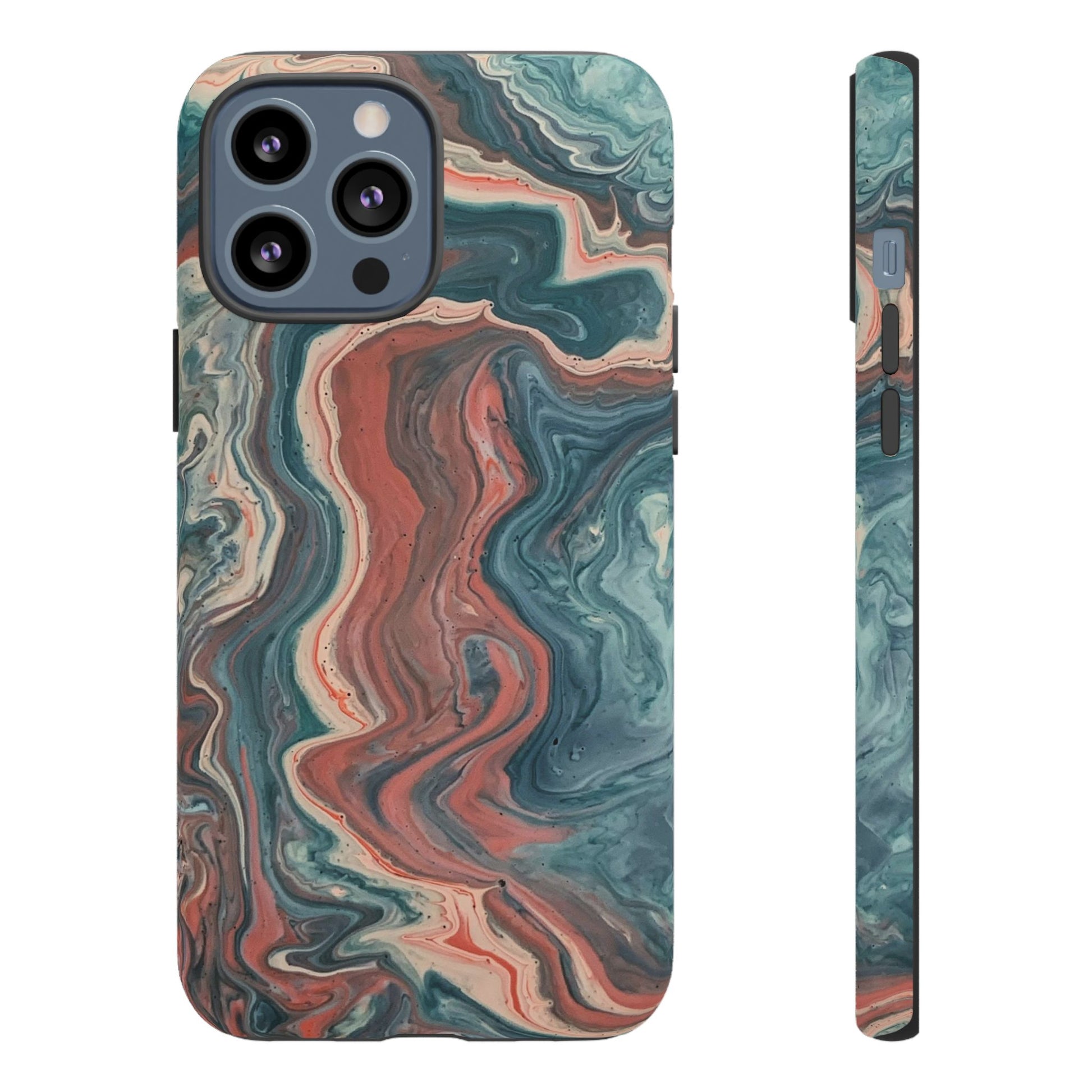 Artistic Phone Case, Tough Cases for Stylish Protection, Marble Design, Trendy Gift for Phone Lovers, Unique Cell Phone Accessory - FORMO