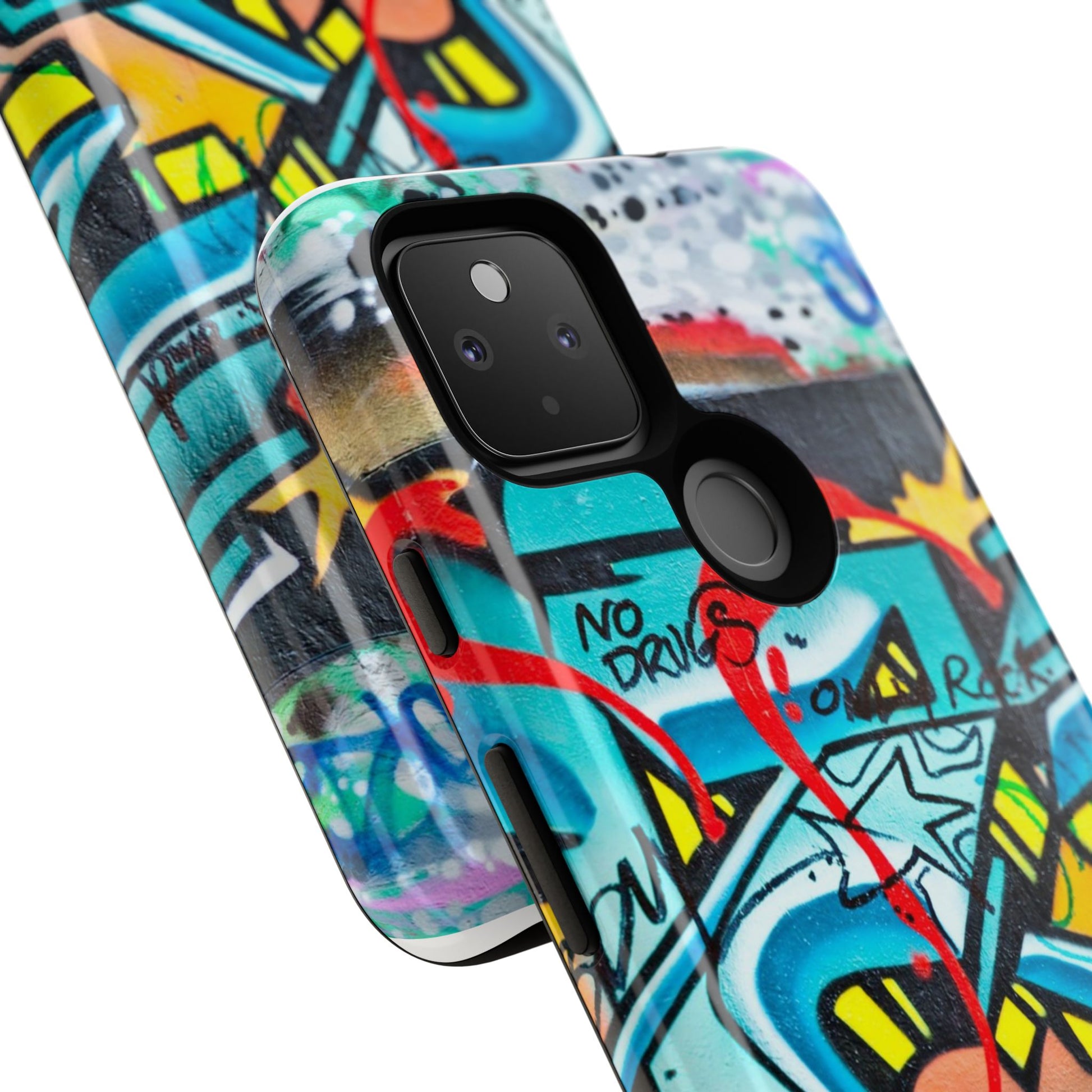 Edgy Phone Case with Graffiti Design, Tough Phone Case for Artists, Urban Style Phone Accessory, Graffiti Art Case, Unique Gift for Teens - FORMO