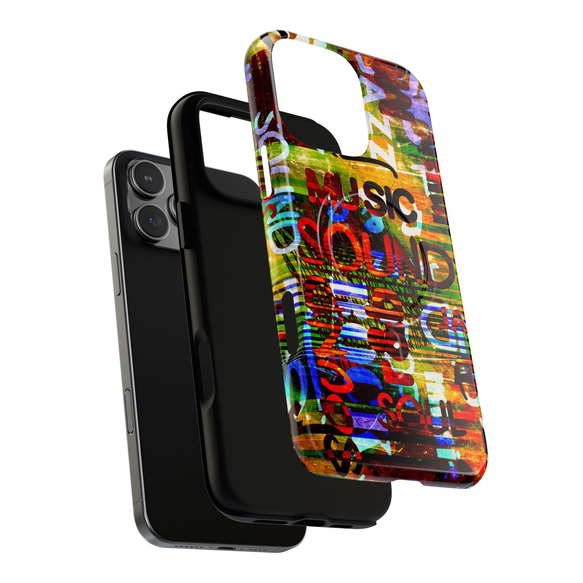 Colorful Music-Themed Phone Case (iPhone & Samsung Compatible) - FORMO