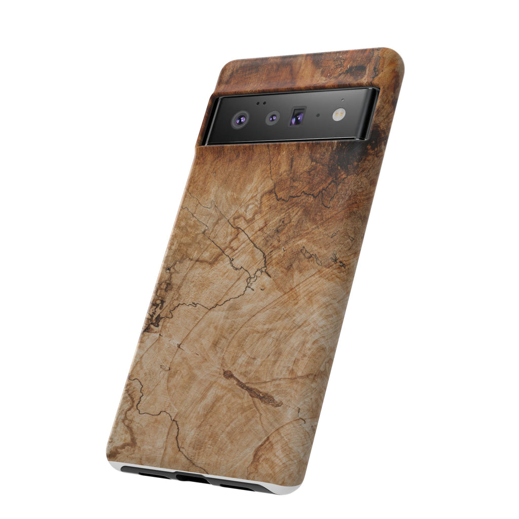 Woodland-Inspired Phone Case | Tough Cases, Natural Wood Grain Cover, Rustic Tech Accessory, Nature Lover Gift, Eco-Friendly - FORMO