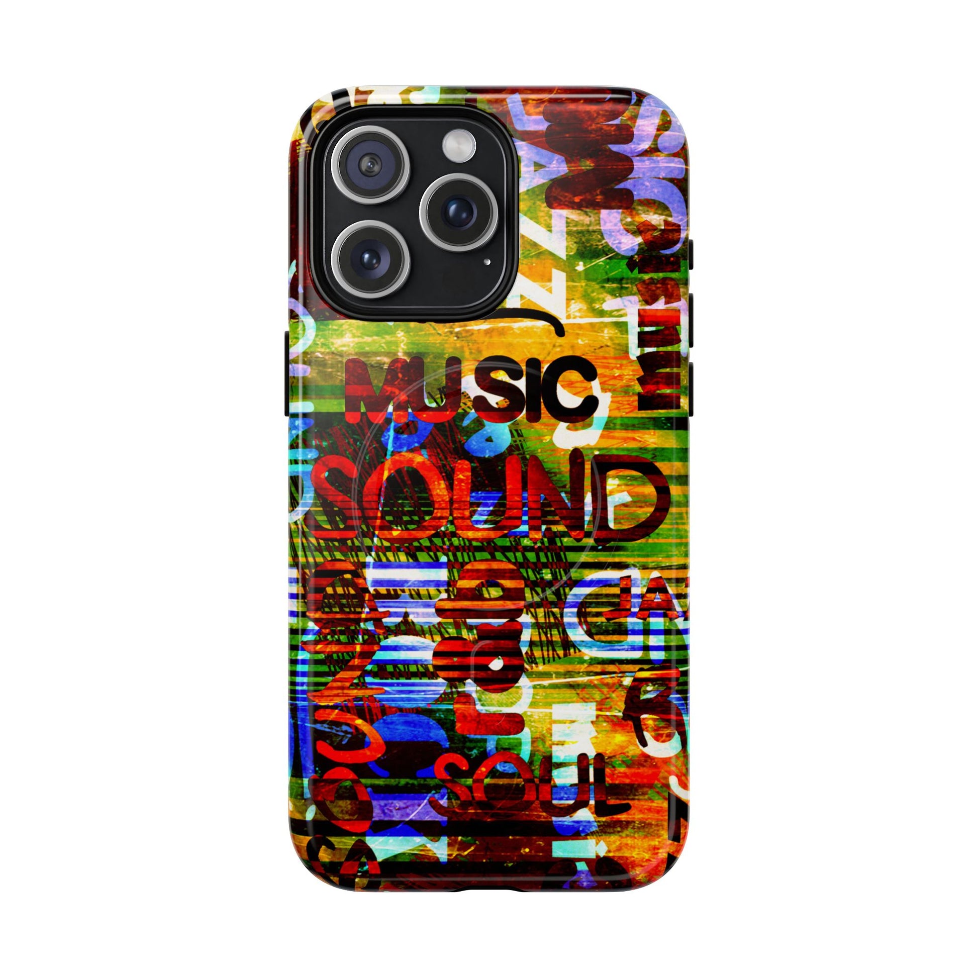 Colorful Music-Themed Phone Case (iPhone & Samsung Compatible) - FORMO