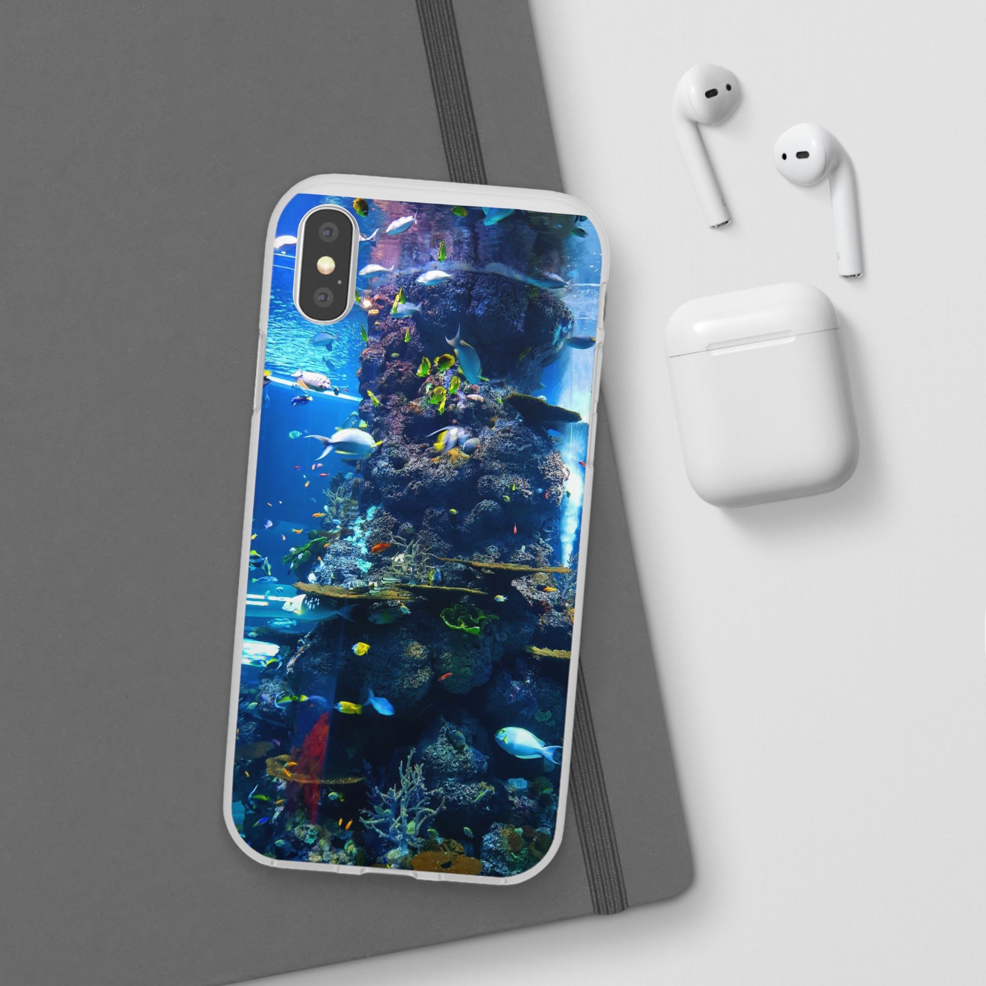 Underwater Paradise Phone Case, Flexible Mobile Cover, Ocean Lover Gift, Marine Life, Beach Decor, Sea Life Accessories - FORMO