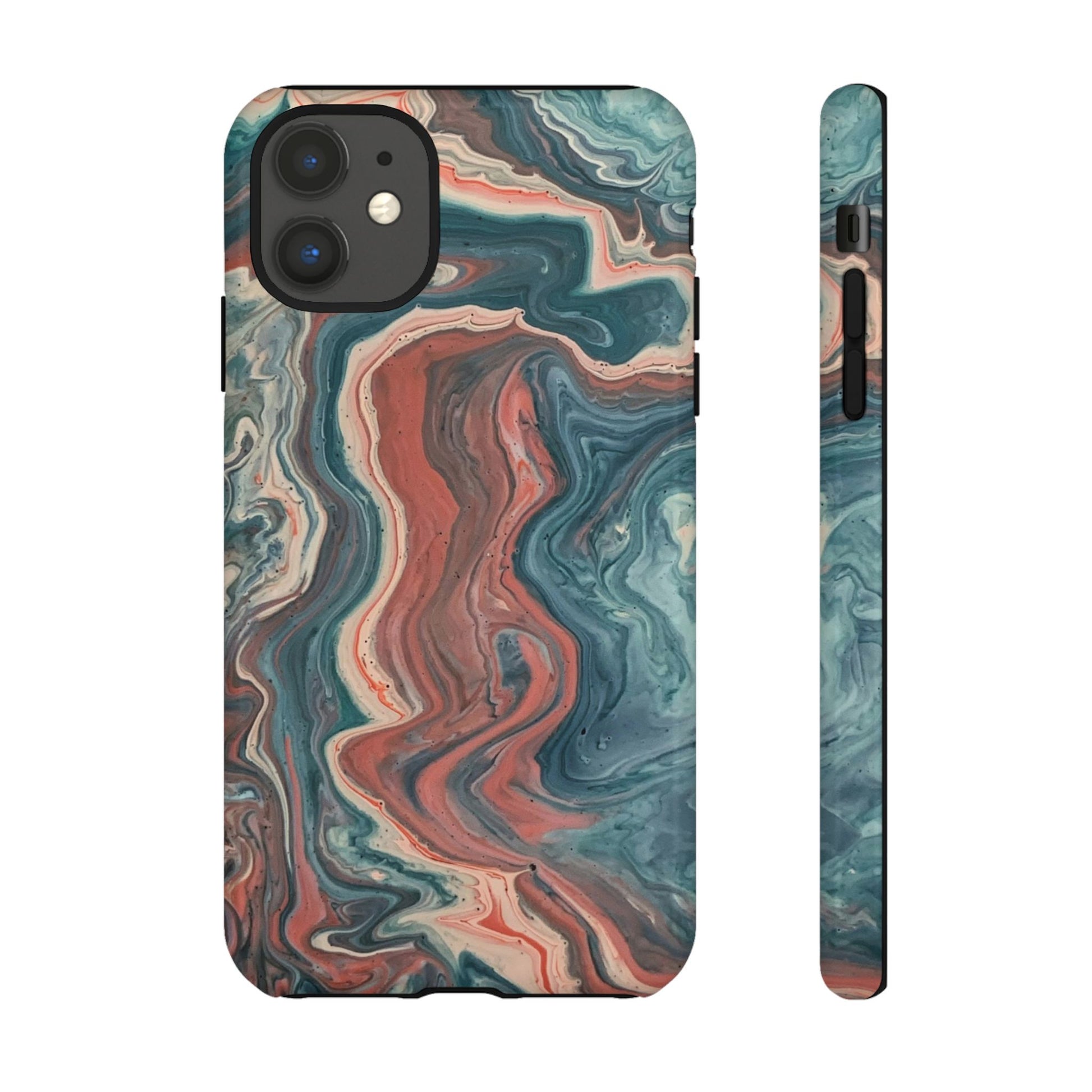 Artistic Phone Case, Tough Cases for Stylish Protection, Marble Design, Trendy Gift for Phone Lovers, Unique Cell Phone Accessory - FORMO