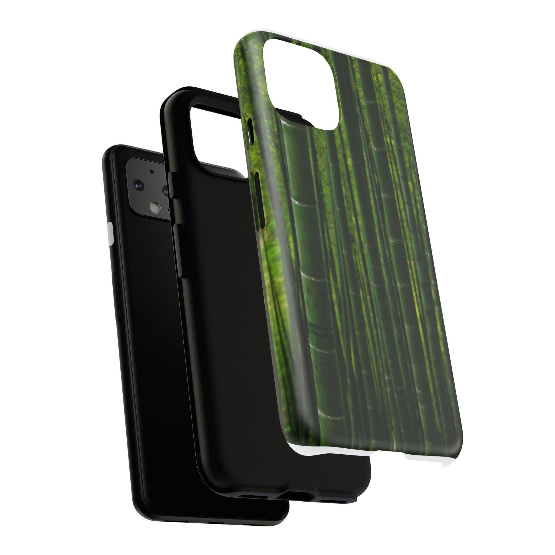 Bamboo Phone Case - Tough Cases, Nature Lover Gift, Eco-Friendly Phone Accessory, Greenery Design, Unique Smartphone Cover - FORMO