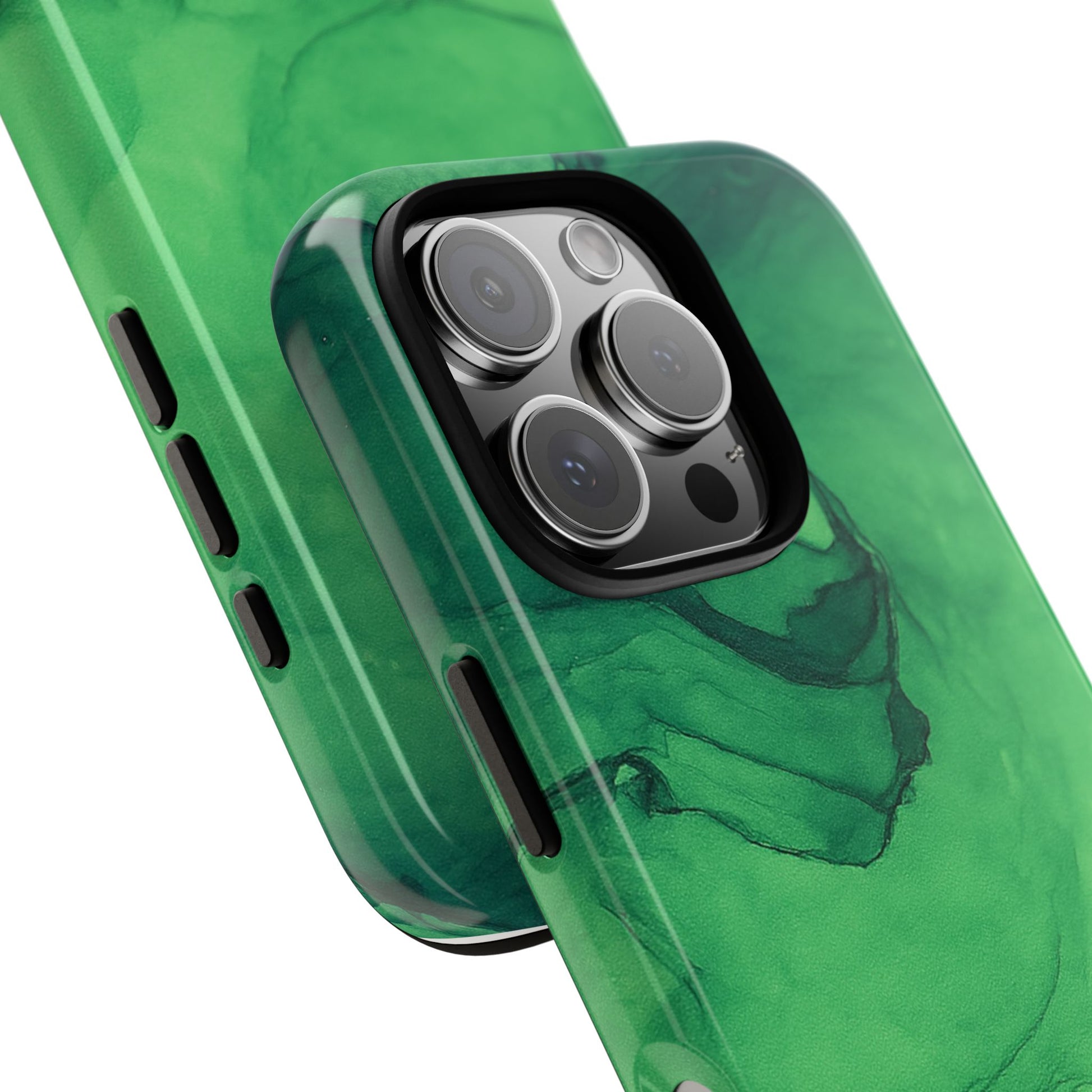 Stylish Phone Case for Nature Lovers, Tough Cases, Green Marble Design, Organic Aesthetic, Unique Gift, Eco-friendly Accessories
