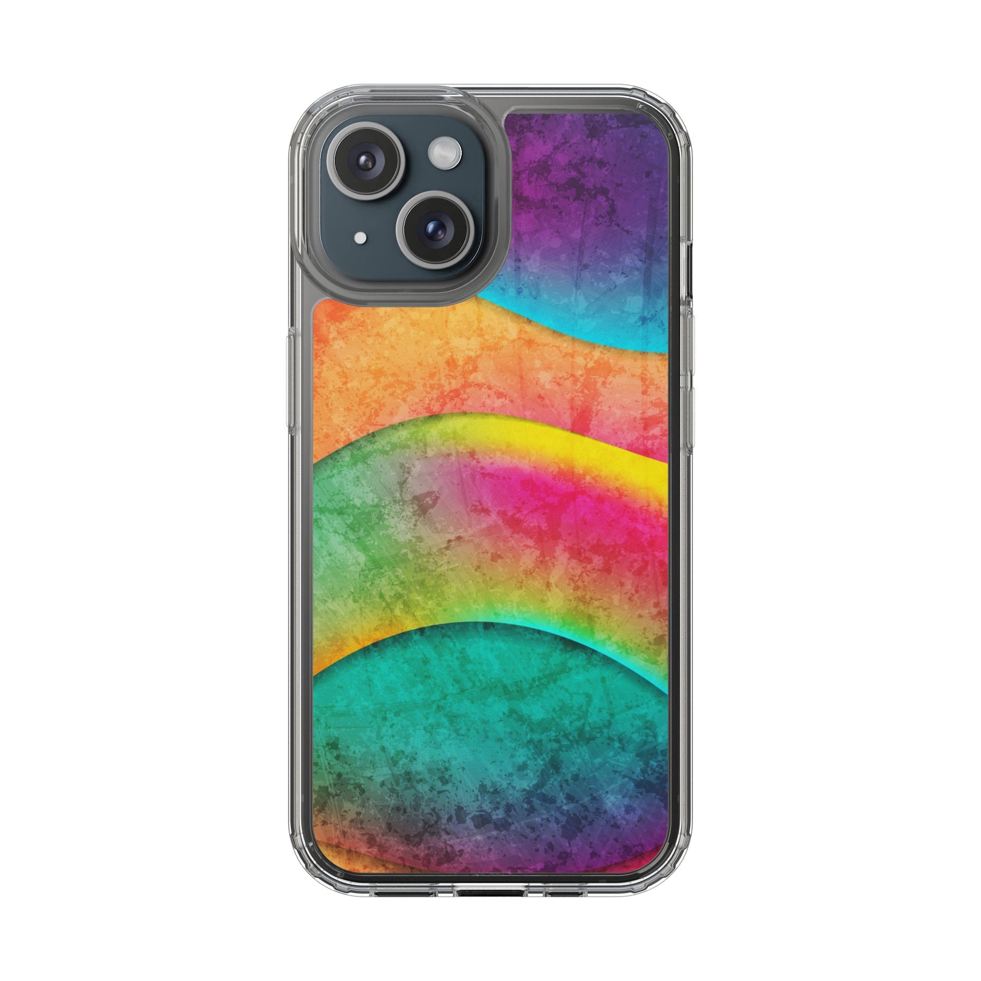 Rainbow Pattern Clear Phone Case (iPhone & Samsung Compatible) - FORMO