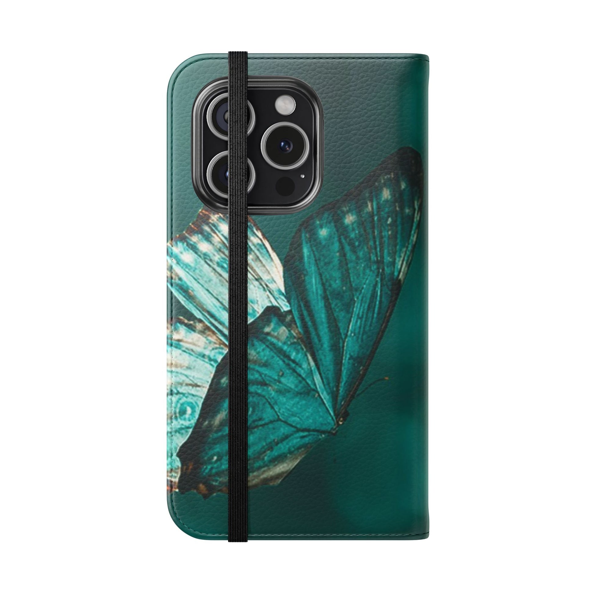Butterfly Flip Case - Elegant Phone Wallet Cover, Nature Lovers, Gift for Her, Sustainable Fashion, Personalized Mobile Accessory - FORMO