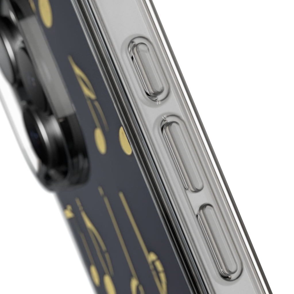 Music-Themed Phone Case - Clear Cases, Gift for Musicians, Guitarist Accessories, Trendy Phone Cover, Music Lover Gift