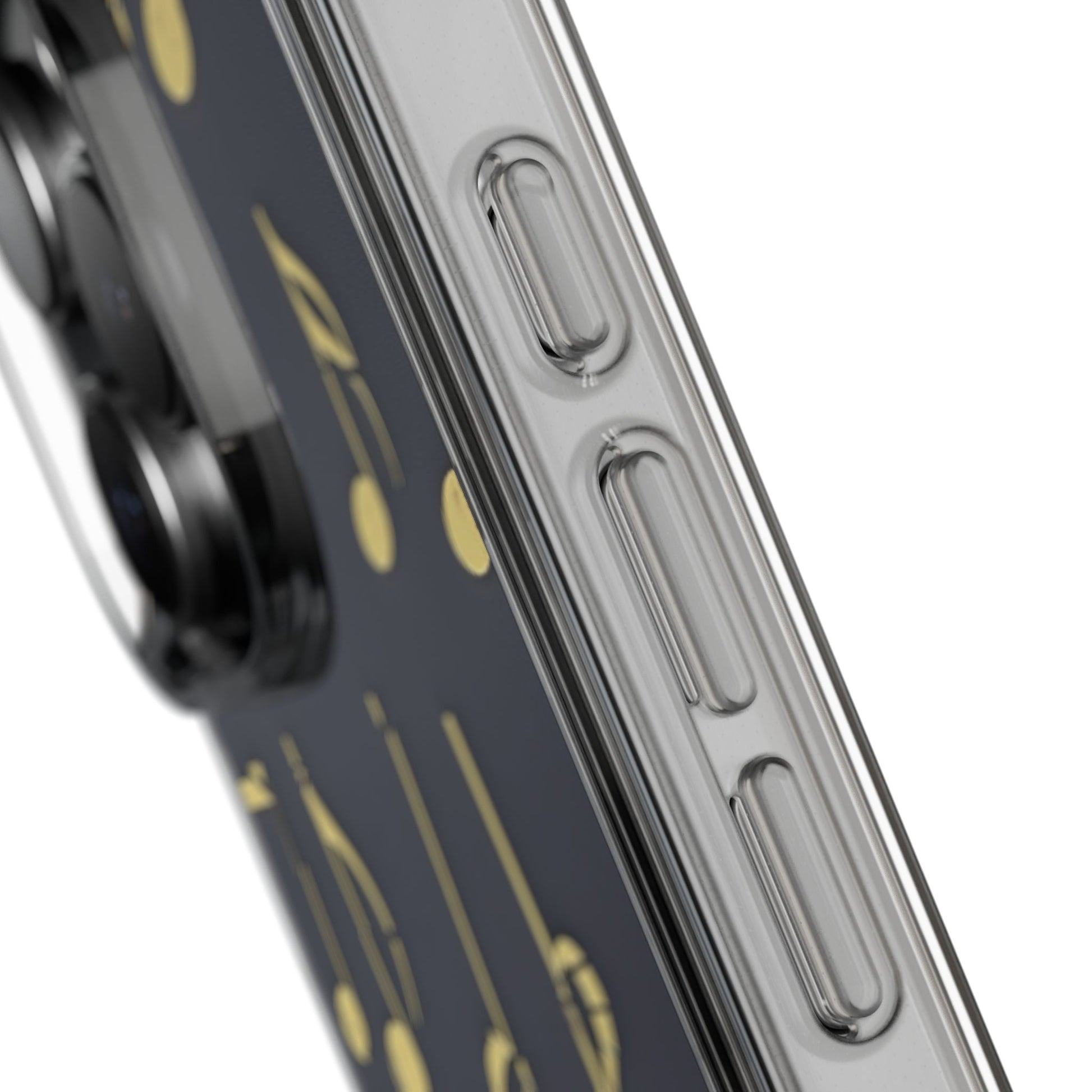 Music-Themed Phone Case - Clear Cases, Gift for Musicians, Guitarist Accessories, Trendy Phone Cover, Music Lover Gift