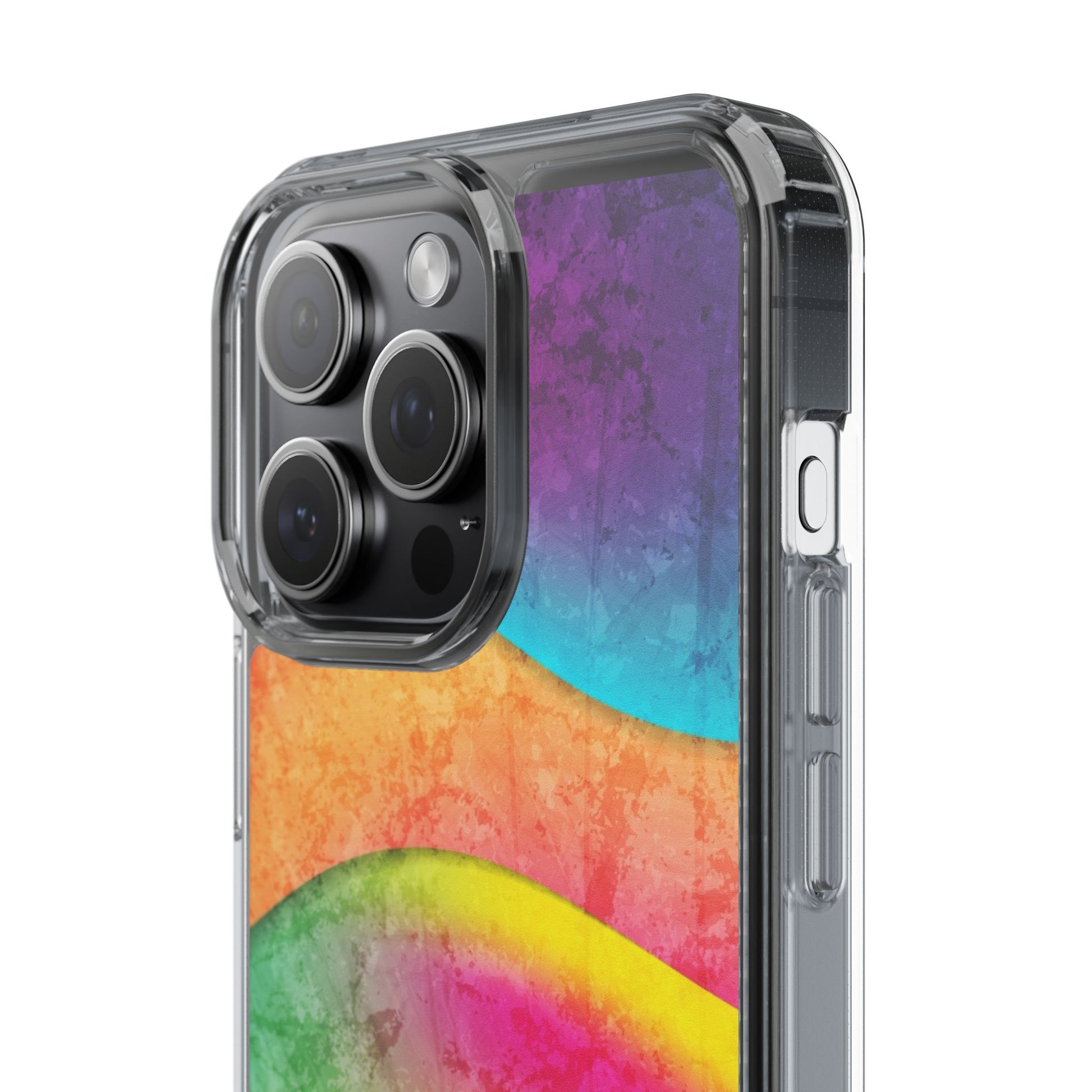 Rainbow Pattern Clear Phone Case (iPhone & Samsung Compatible) - FORMO