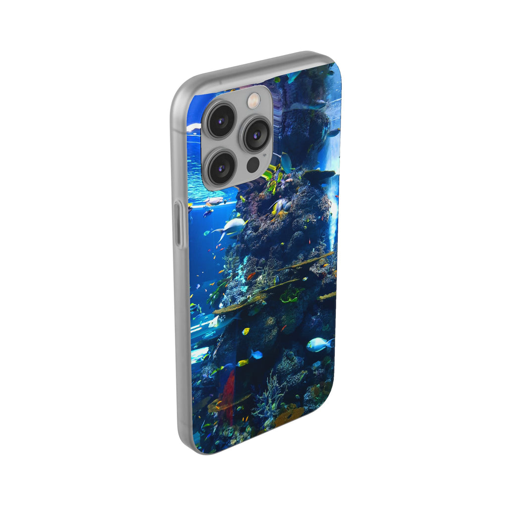 Underwater Paradise Phone Case, Flexible Mobile Cover, Ocean Lover Gift, Marine Life, Beach Decor, Sea Life Accessories - FORMO